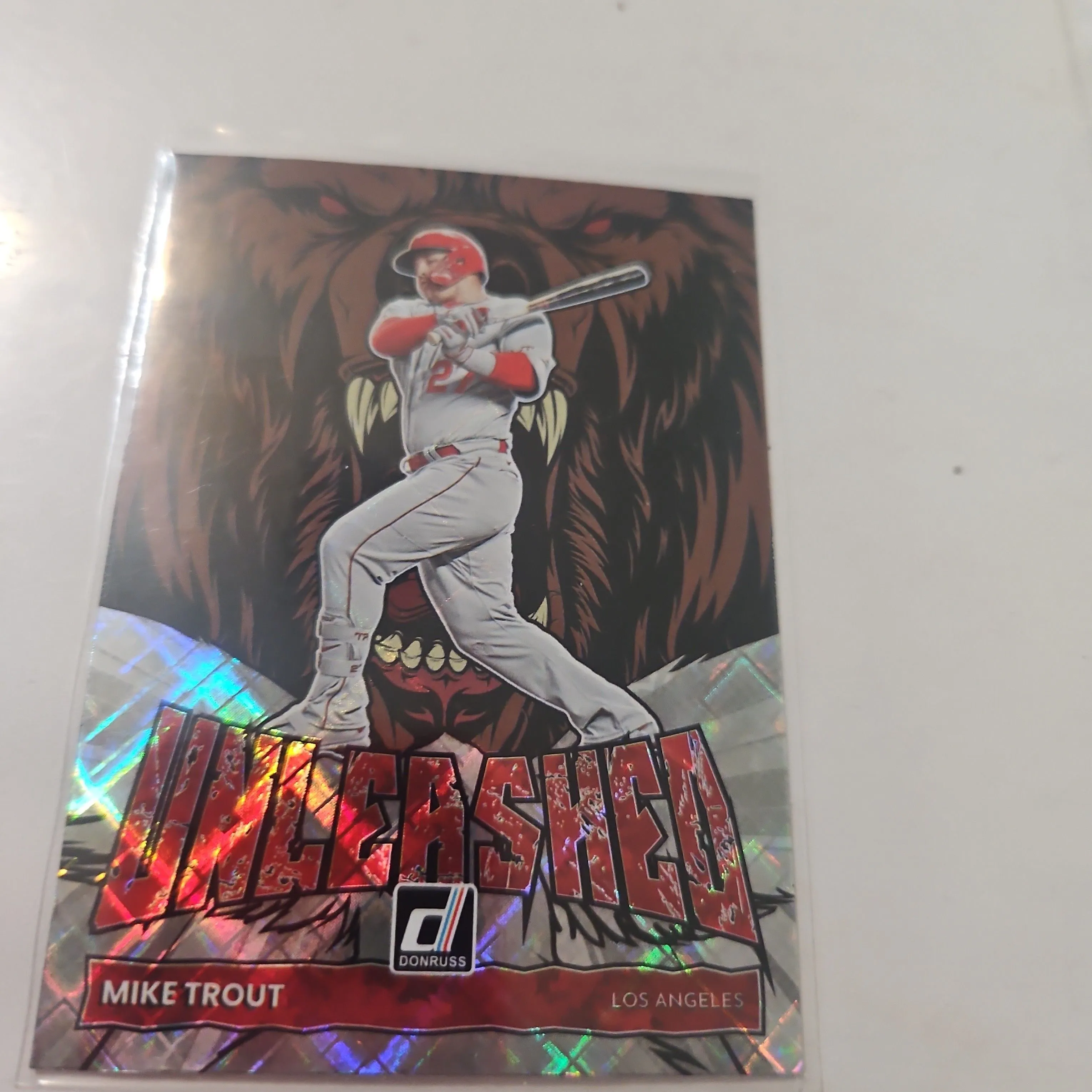 Product image for Mike Trout 2022 Donruss Unleashed Diamond Angels 