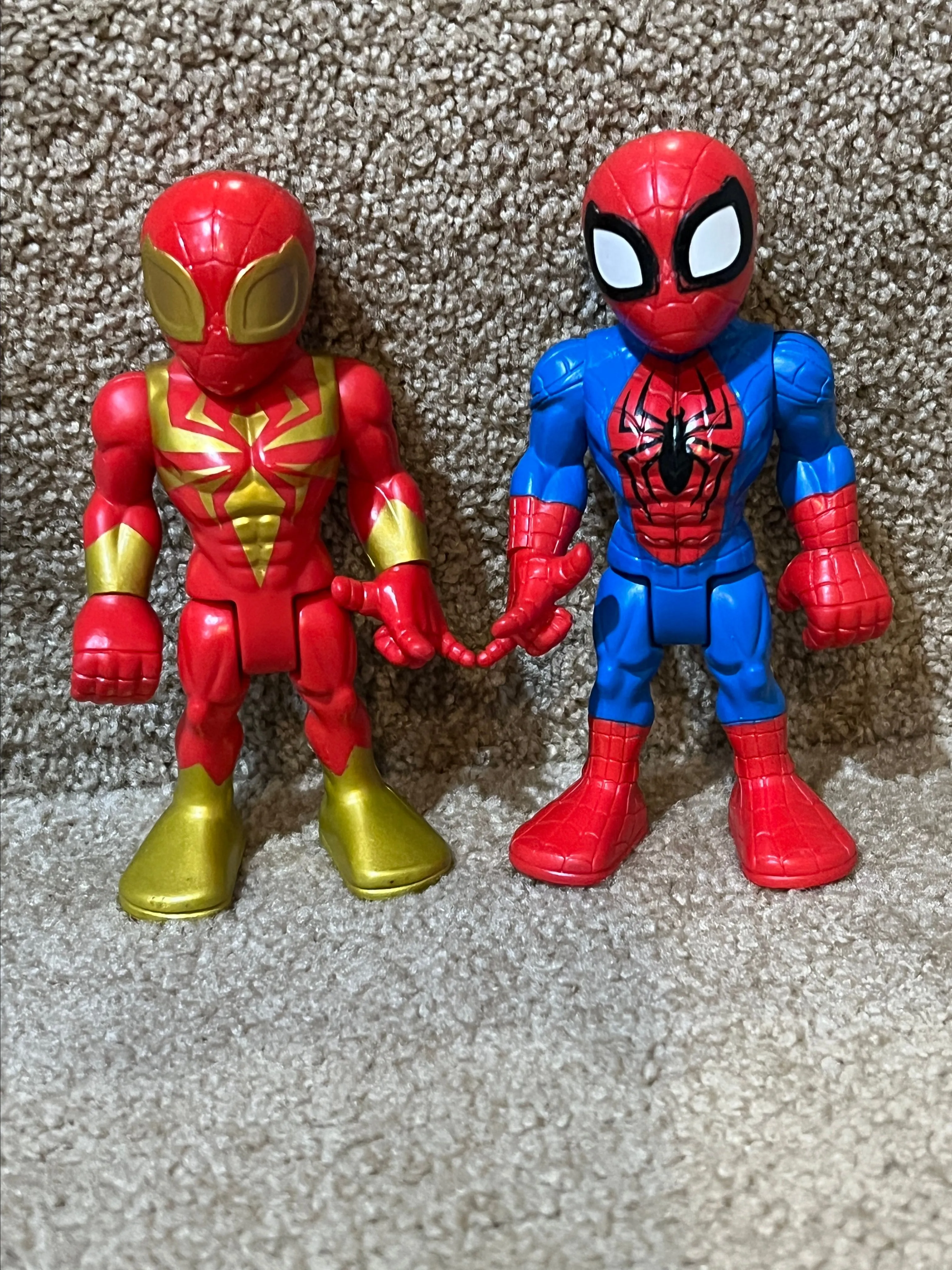 Product image for Hasbro Marvel Superhero Adventures Iron Spider Spiderman Action Figure lot of 2
