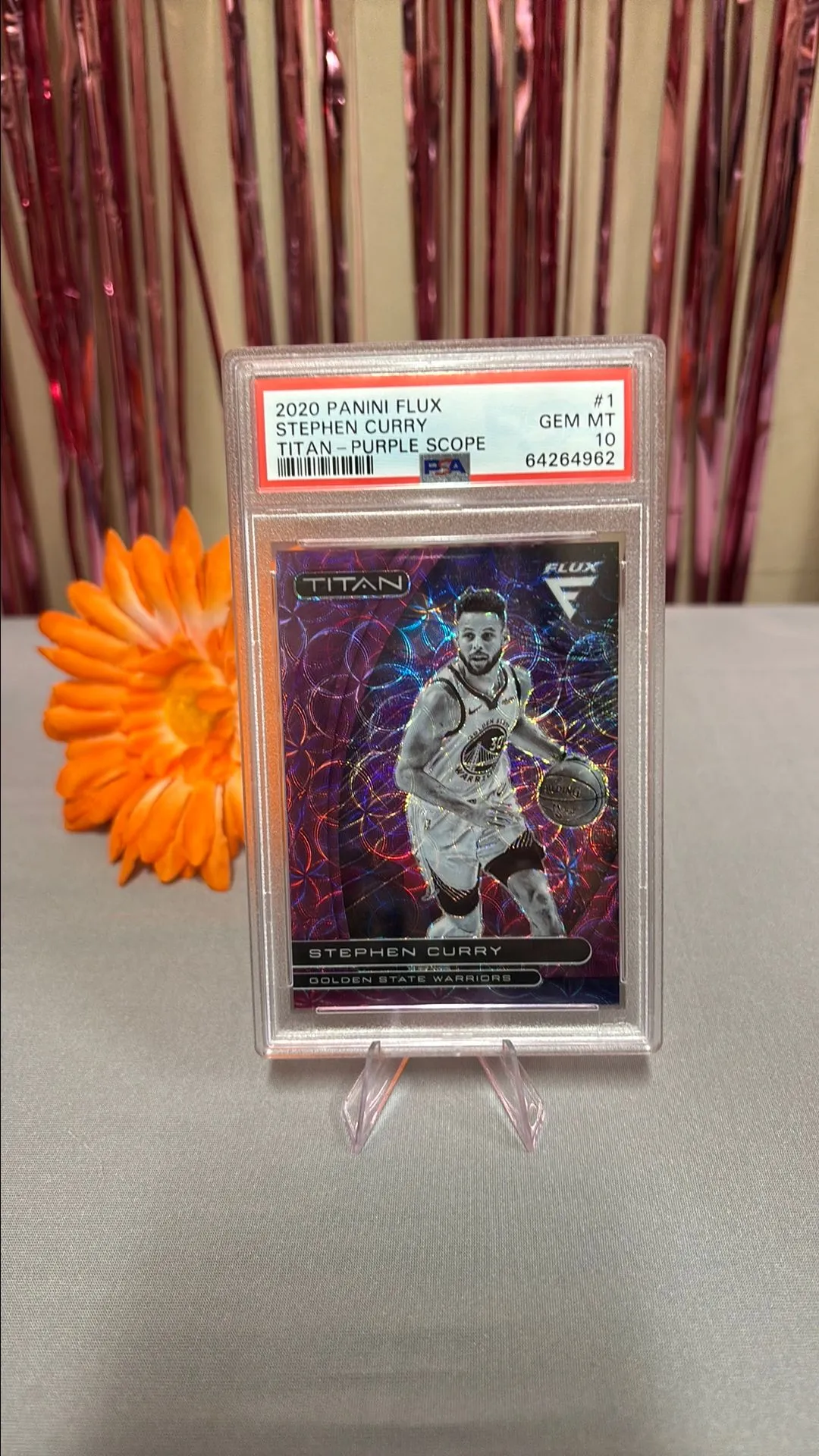 Product image for 2020 Flux Stephen Curry Purple Scope /38 PSA 10