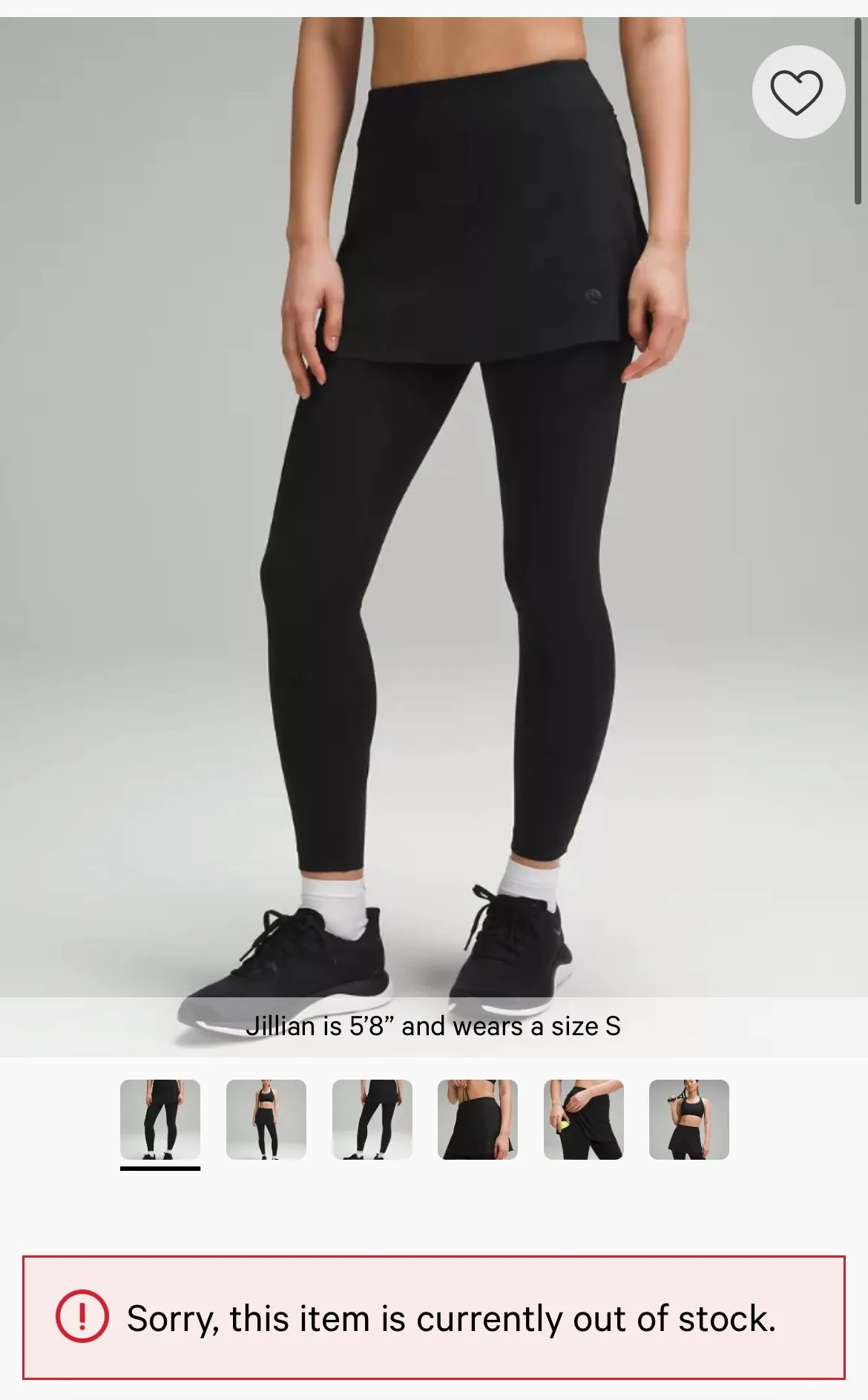 Product image for Lululemon 2-in-1 HR Tennis Skirt Tight MSRP $148