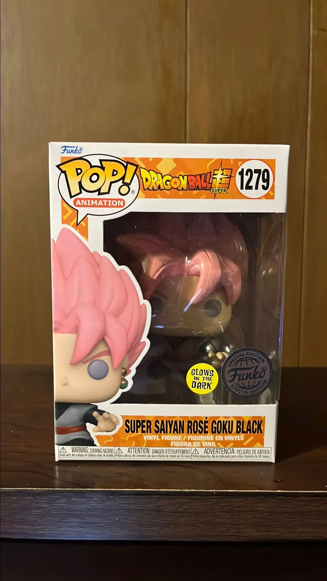 Product image for Super Saiyan Rose Goku Black (Glows in the Dark/Funko Special Edition)
