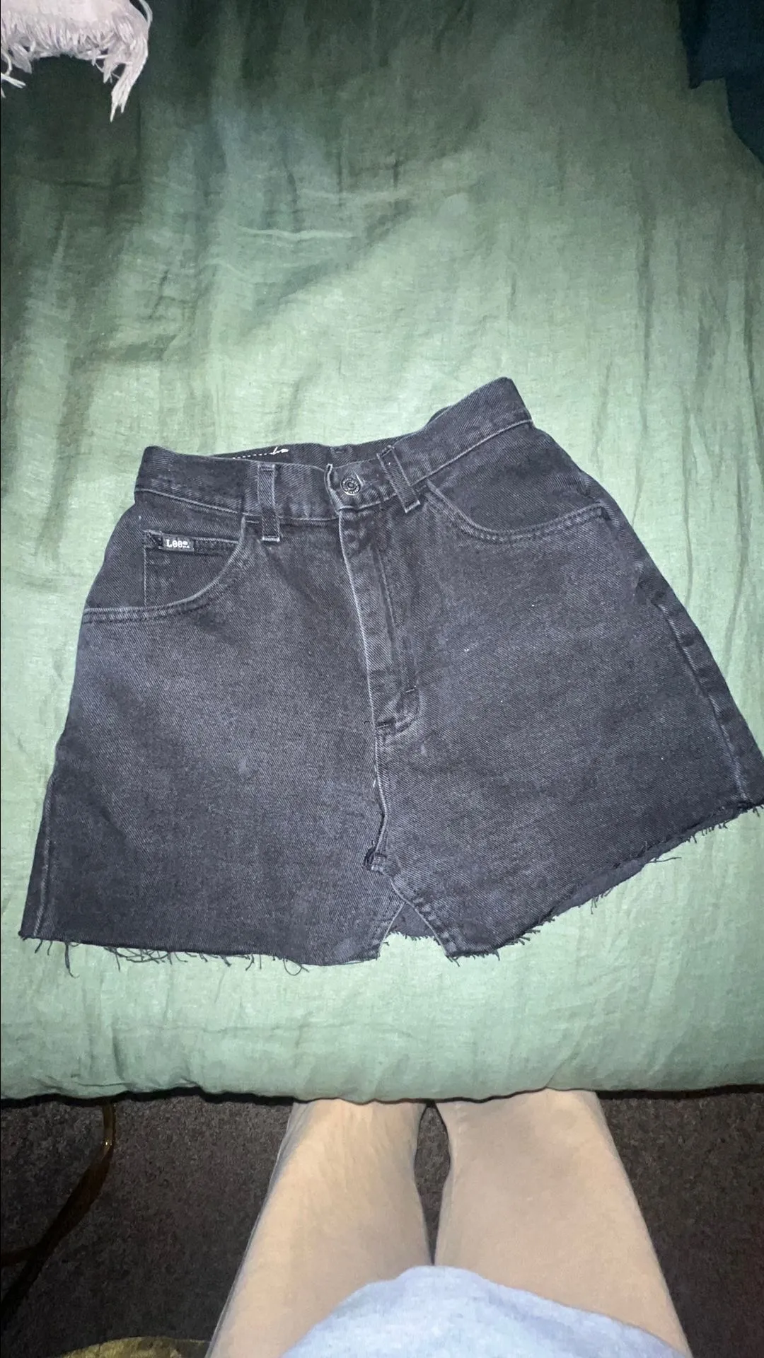 Product image for Lee black Denim mini skirt