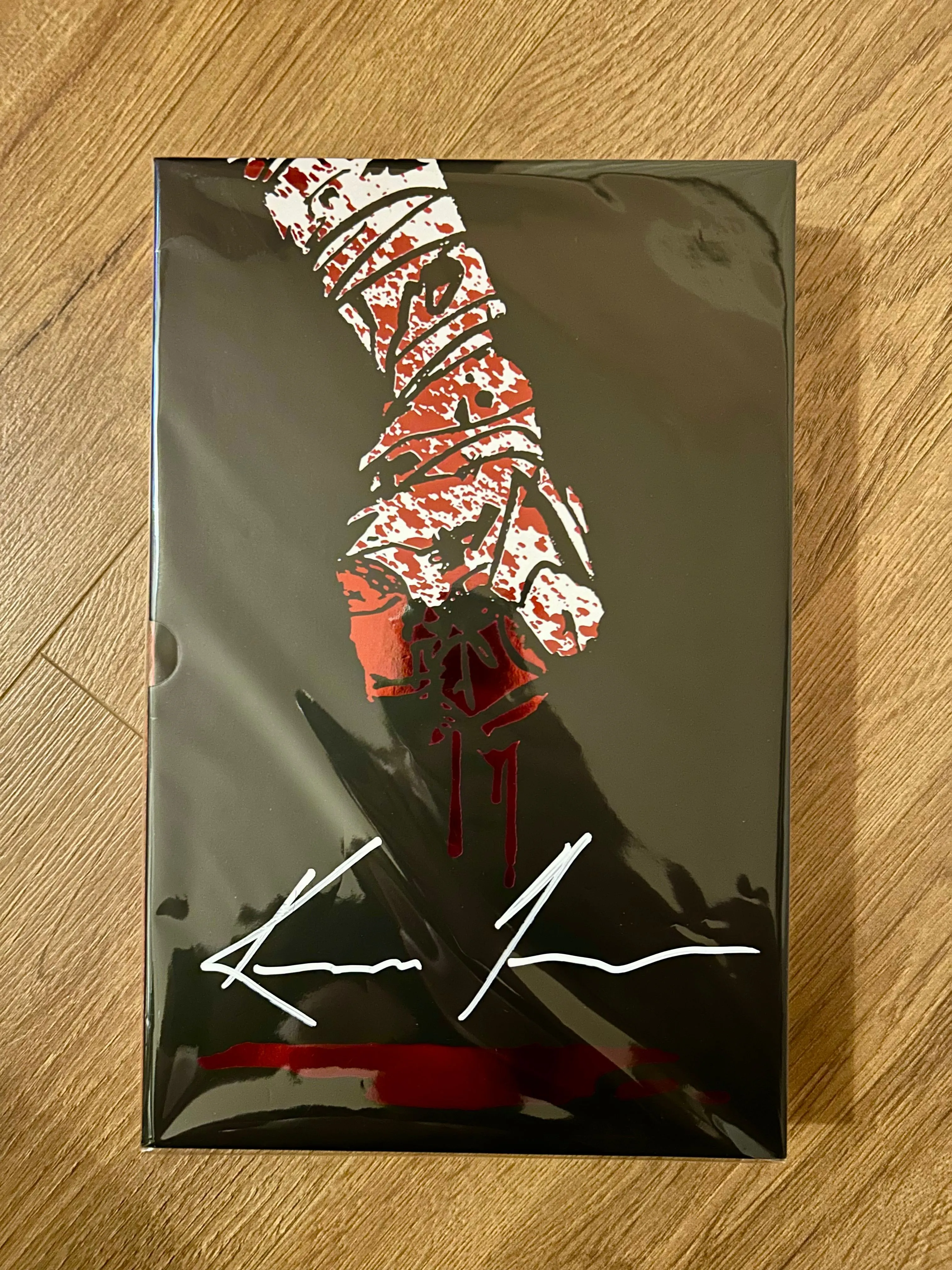 Product image for Keanu Reeves SIGNED BRZRKR Hard Cover