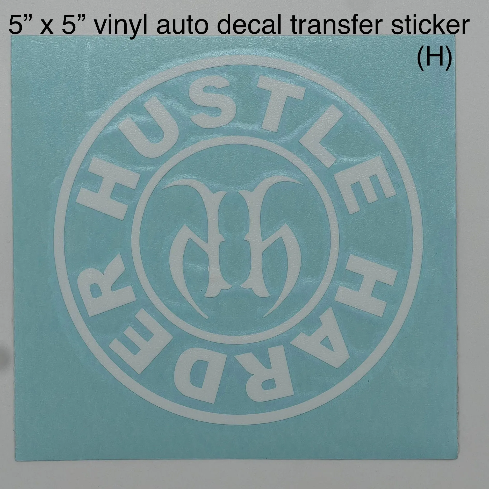 Product image for 5”x5” Auto transfer sticker (H)