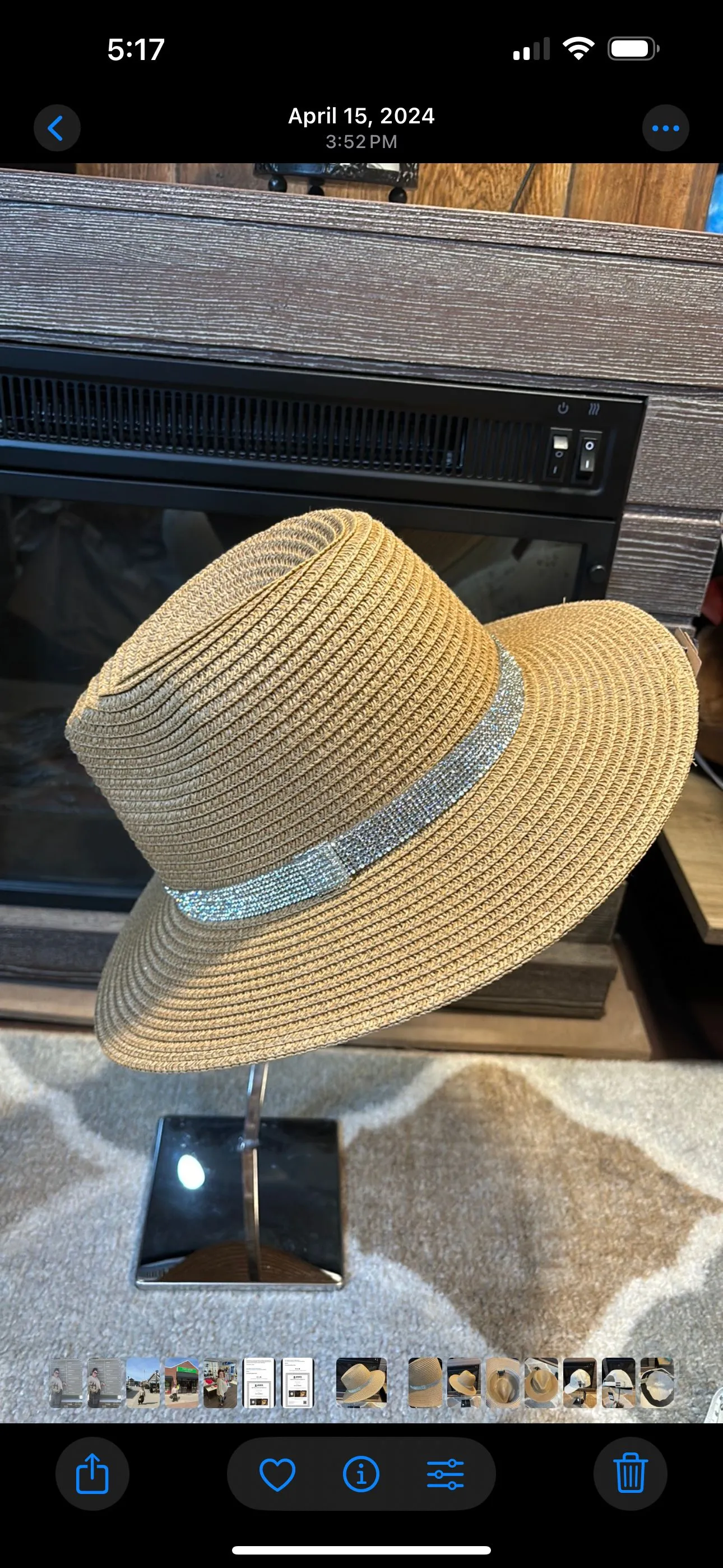 Product image for Steve Madden Hat with Rhinestones