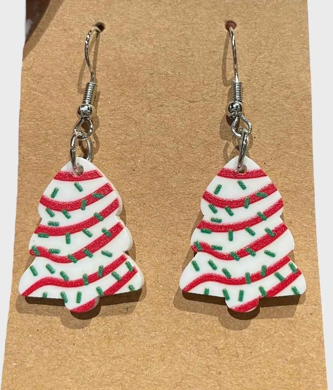 Product image for Little Debbie Christmas Cake Earrings NEW