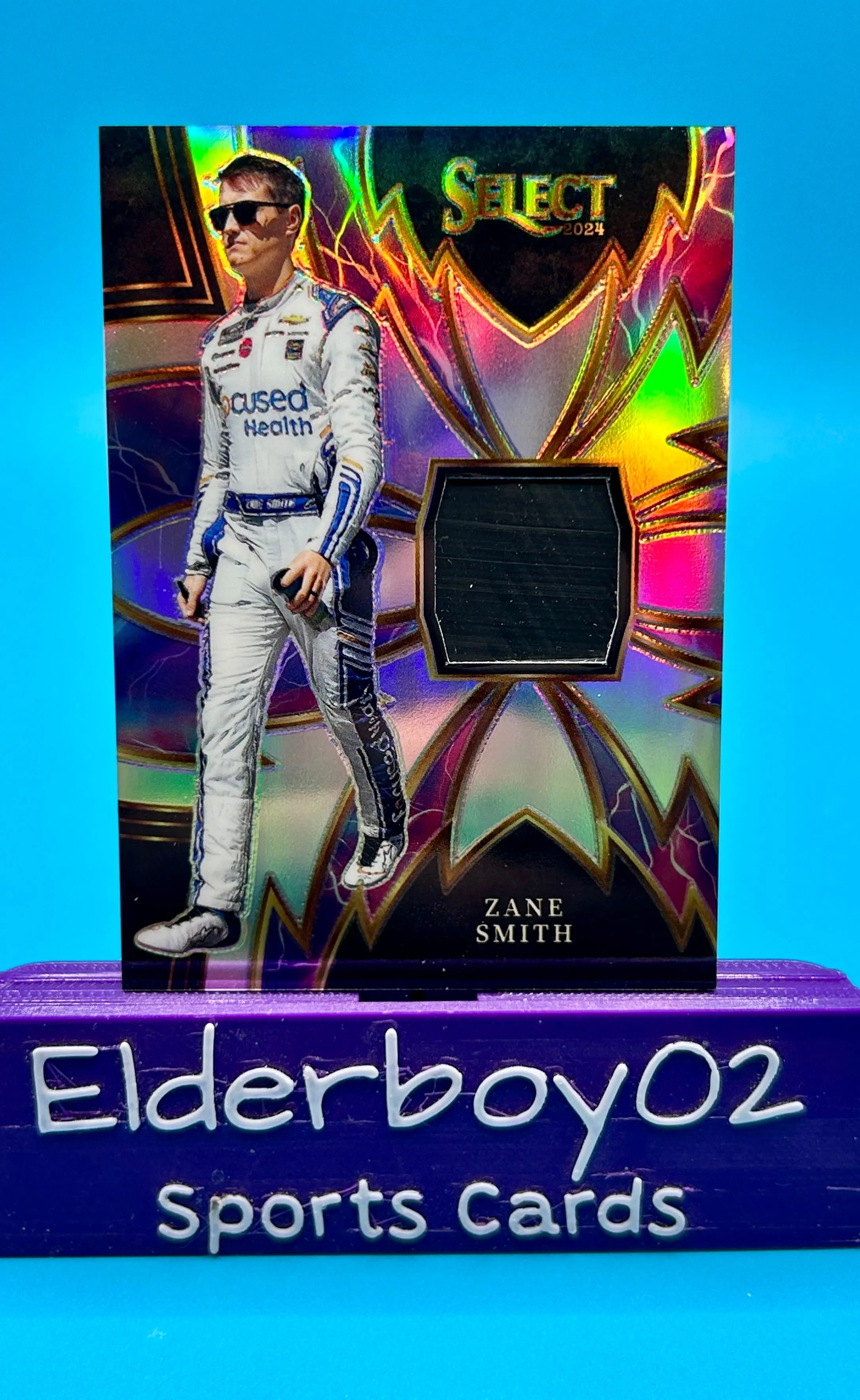 Product image for Zane Smith Tire Sparks Silver Prizm 2024 Panini Select Racing Nascar