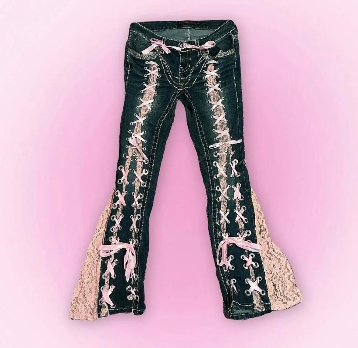 Product image for Custom Hand-Sewn/Designed Jeans ♡