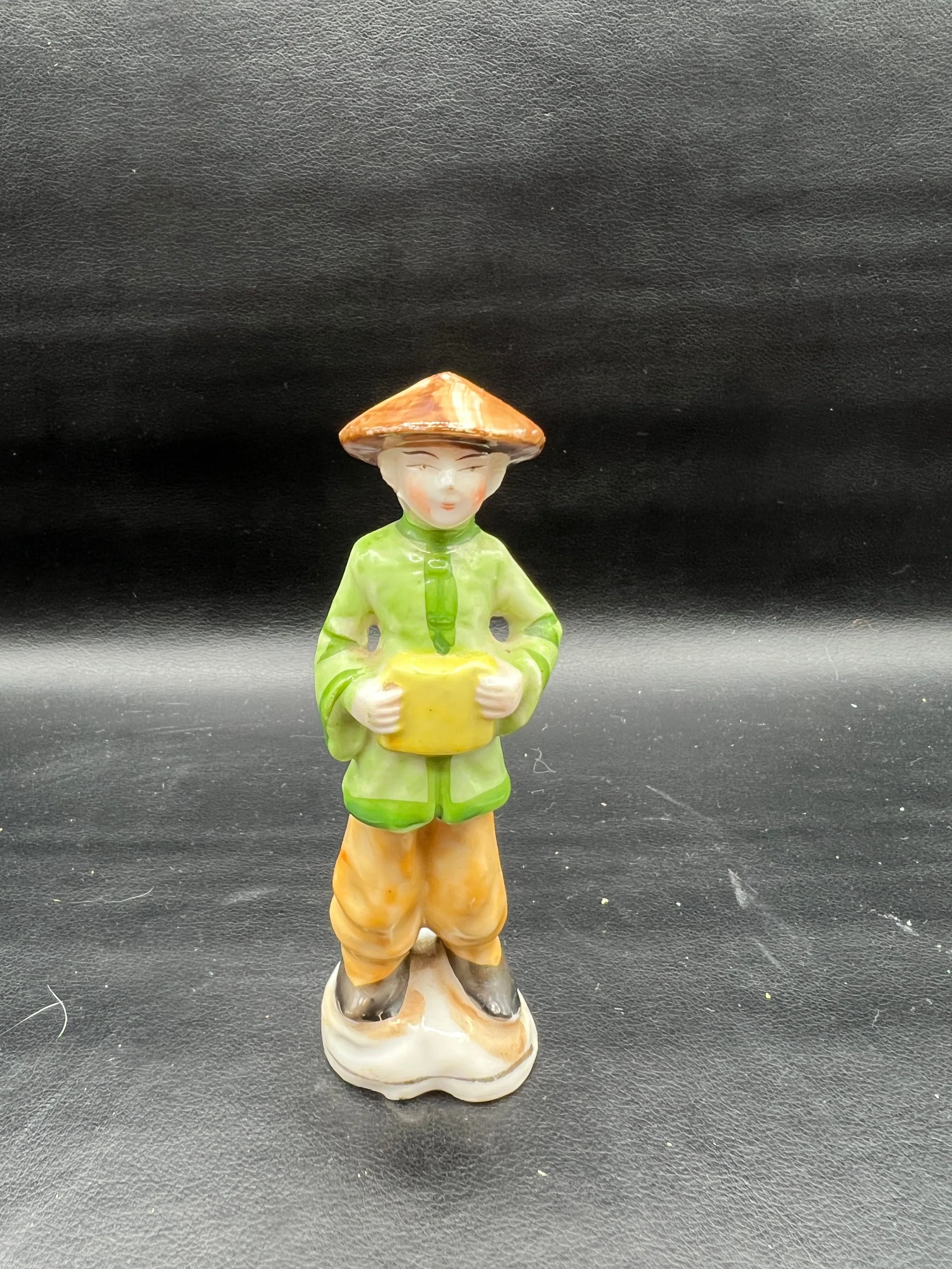 Product image for Occupied Japan figurine Ethnic series oriental man Coolie hat