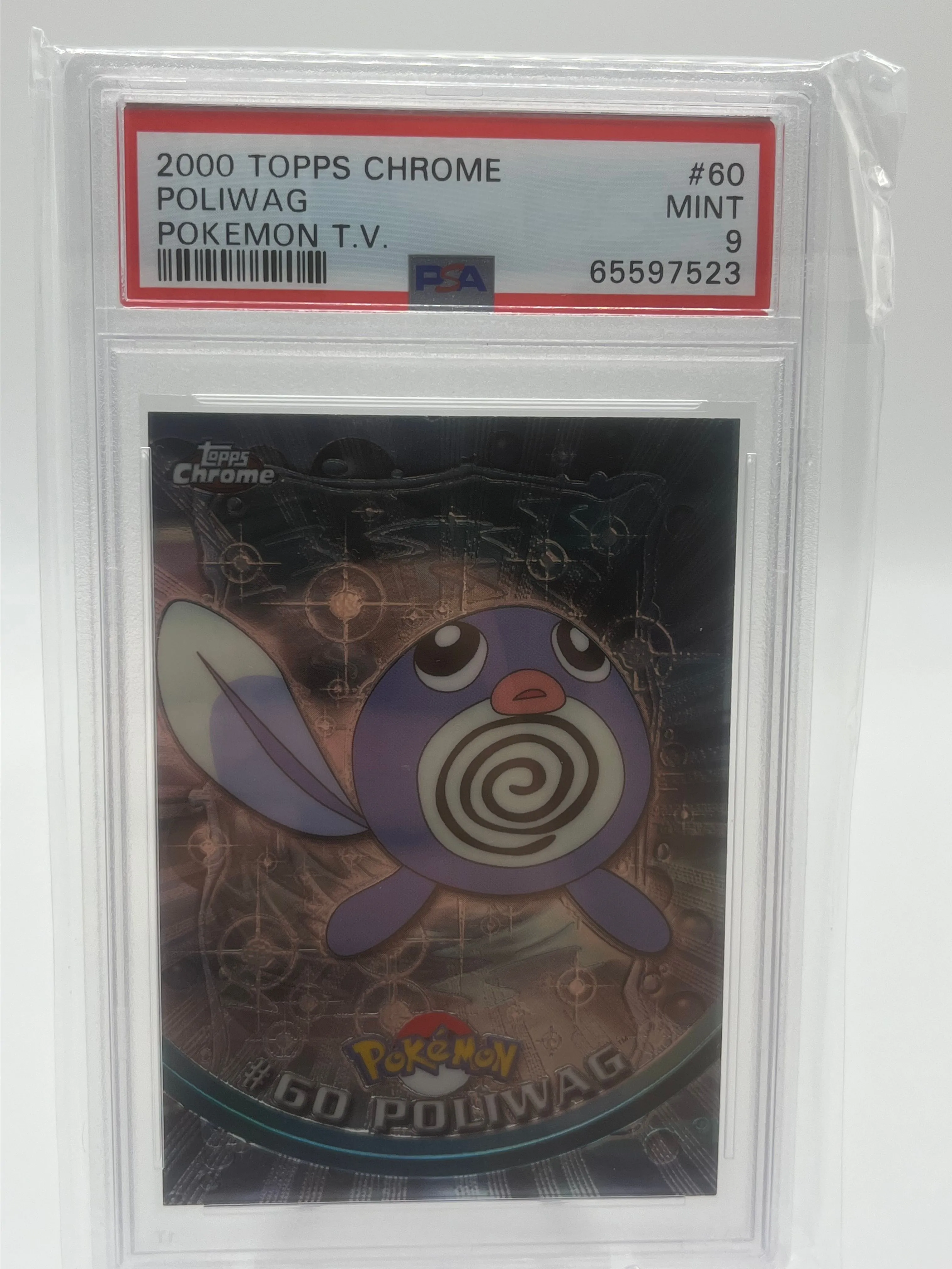 Product image for PSA 9 Topps Chrome Poliwag