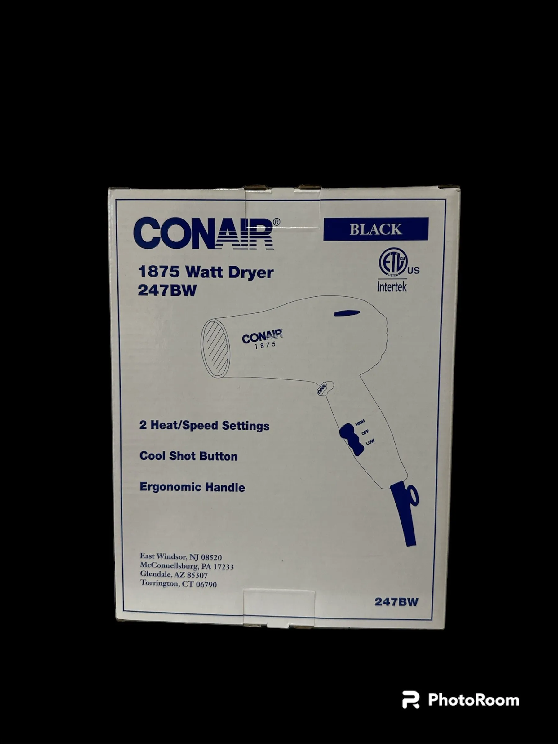 Product image for NEW WITH BOX- CONAIR 1875 WATT DRYER