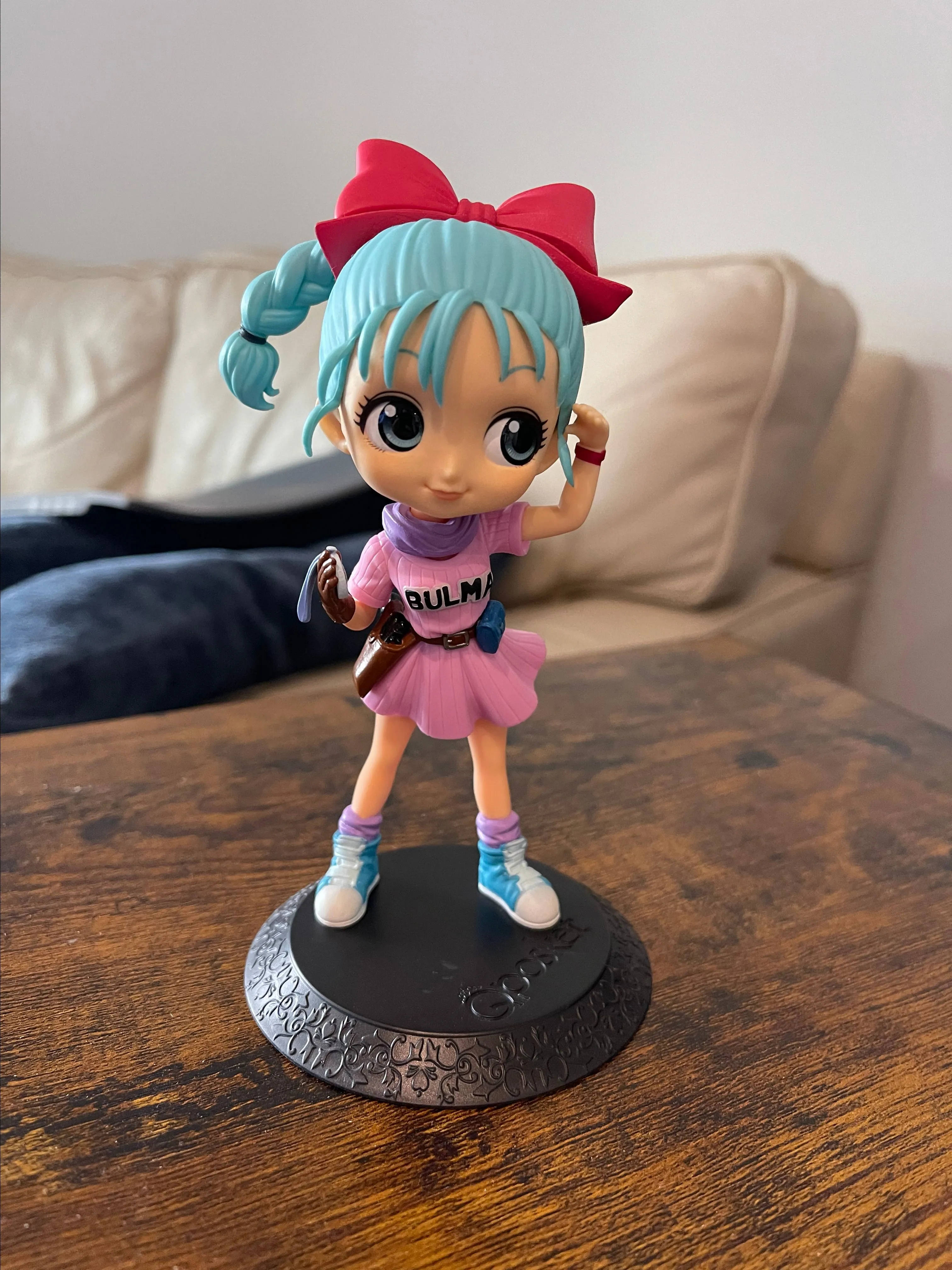 Product image for Bulma Q Posket Figure Ver A - Used/ Open - No Box - Dragon Ball - Banpresto