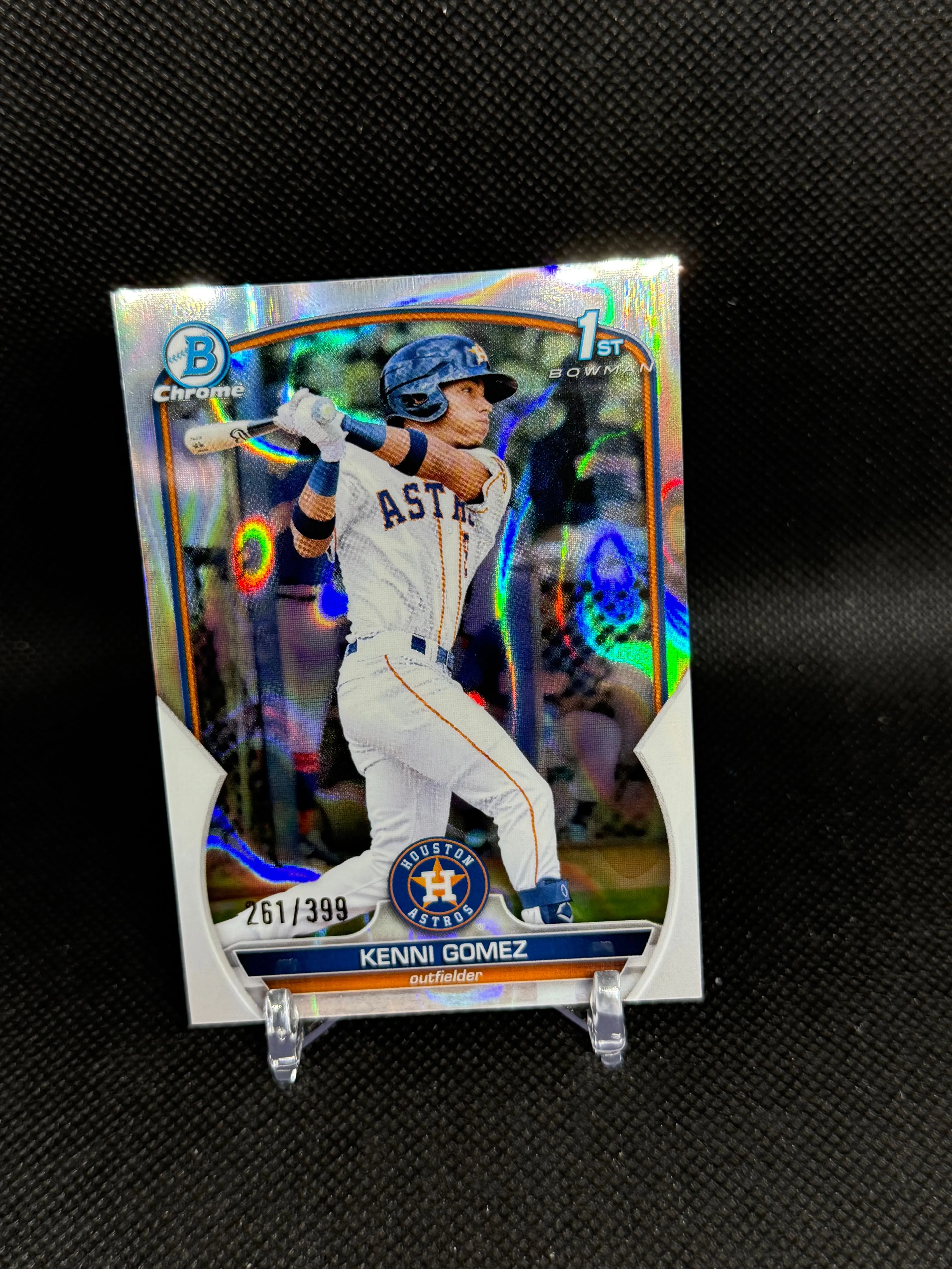 Product image for #31 2023 Bowman Chrome Kenni Gomez Lava Refractor 261/399 Houston Astros