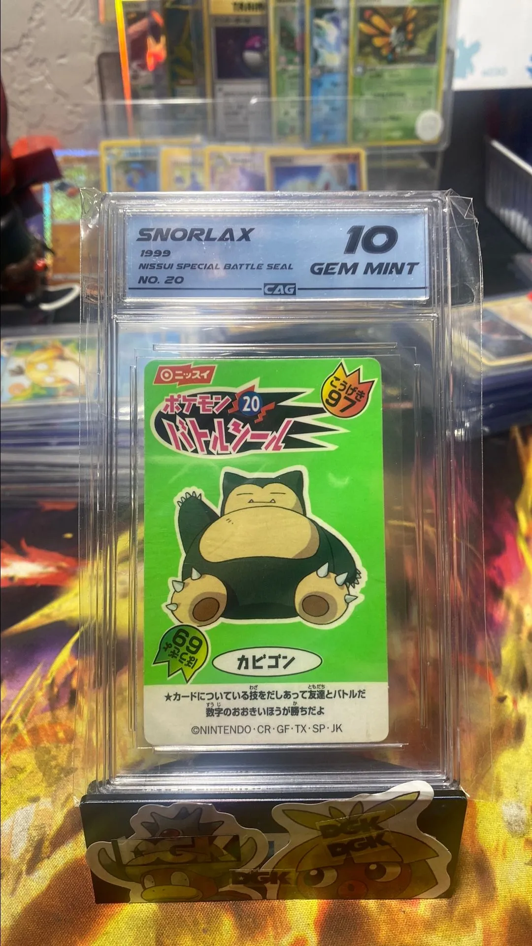 Product image for Snorlax special battle seal grade 10 Gen mint !