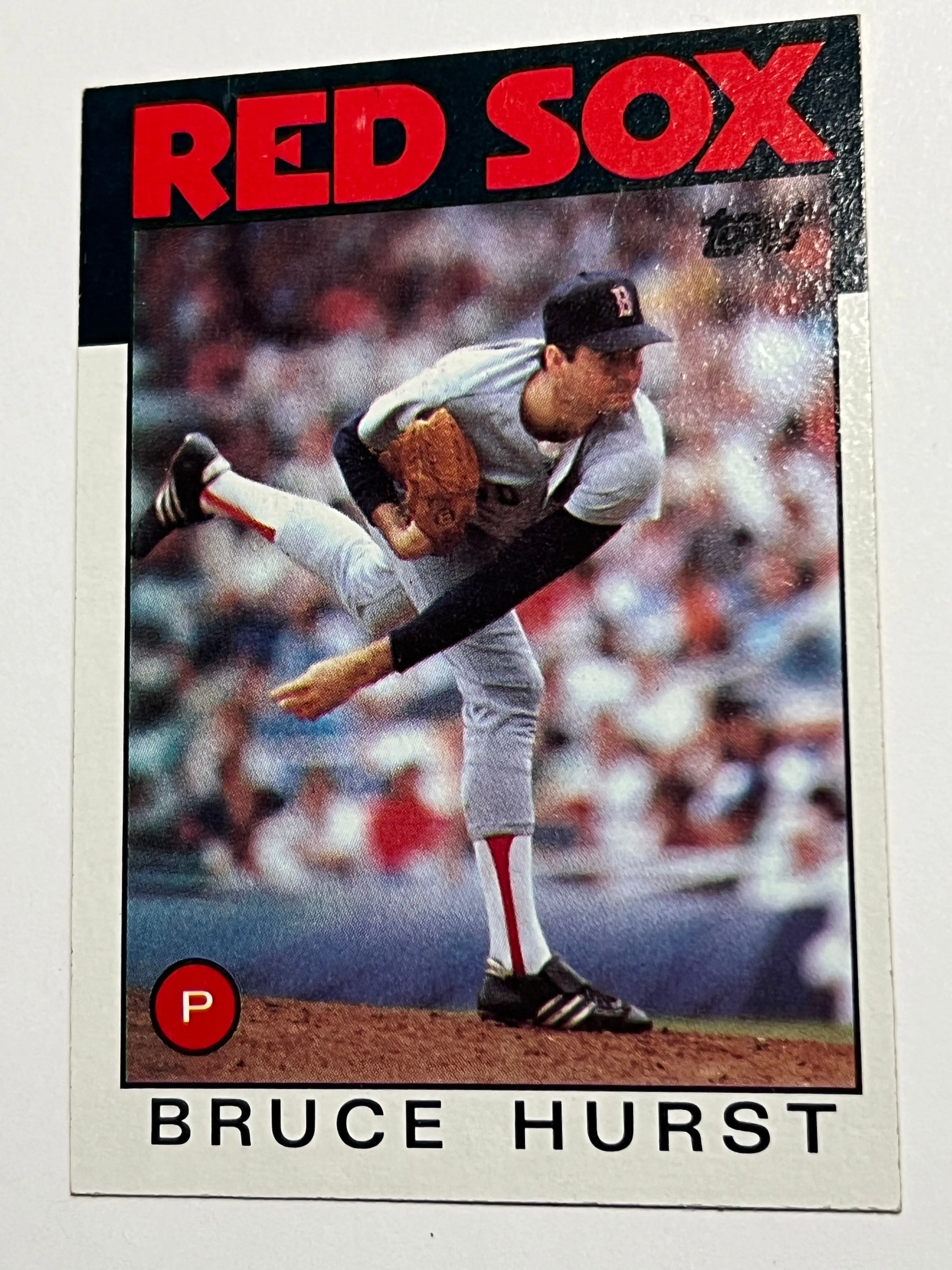 Product image for #15 1986 Topps #581 Bruce Hurst Boston Red Sox