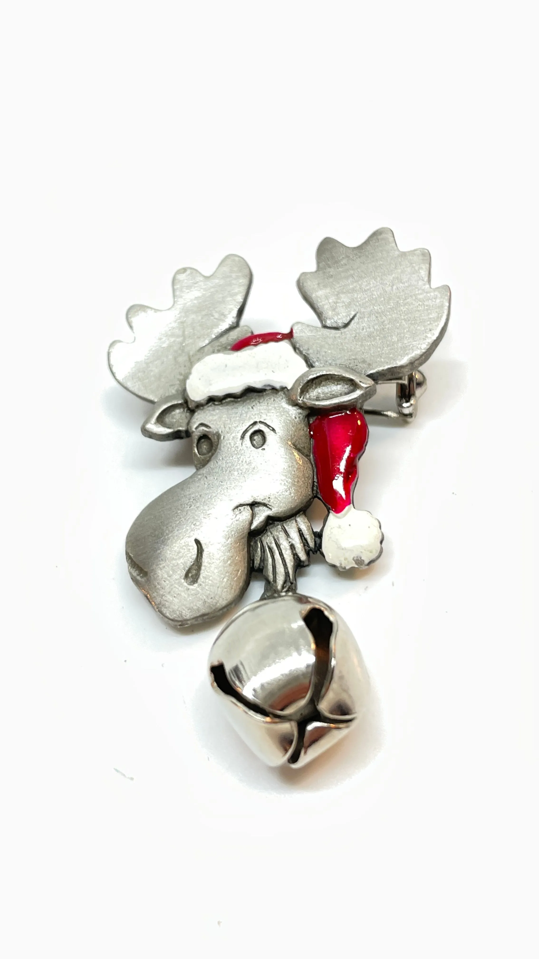 Product image for Spoontiques moose enameled brooch pin