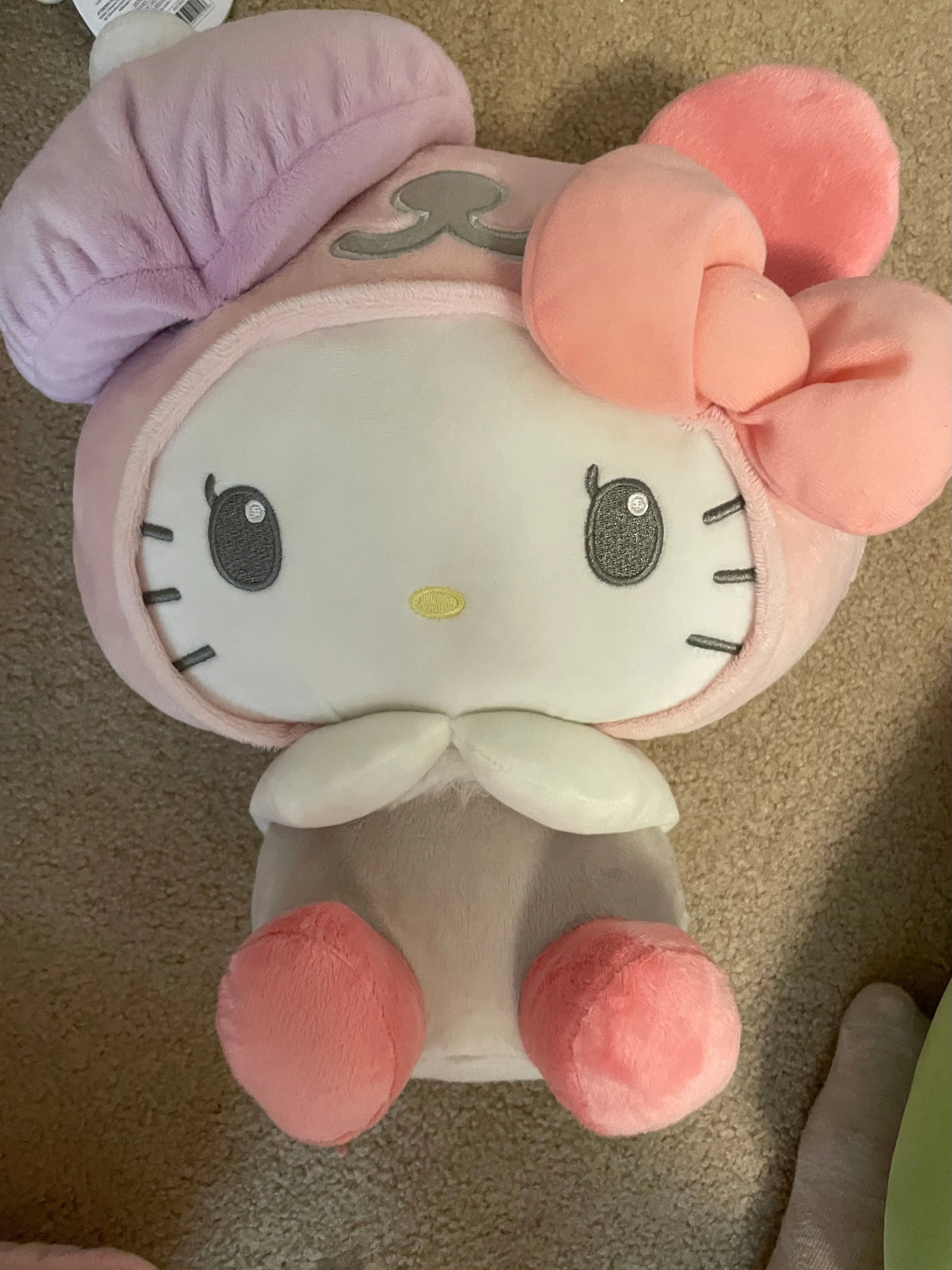 Product image for Hello Kitty as Pink Panda Plush 13in