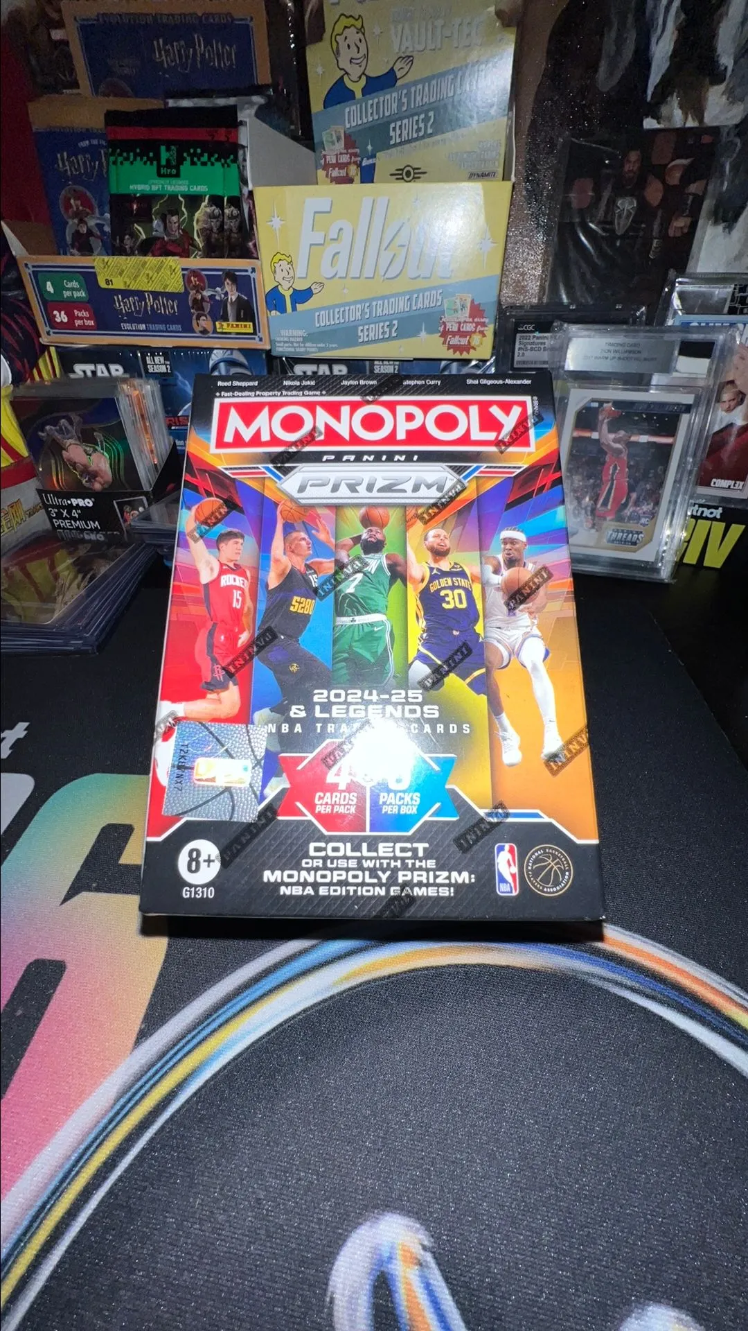 Product image for (NBA) NBA Panini Prizm Monopoly 20024-25 & Legends Blaster Box.