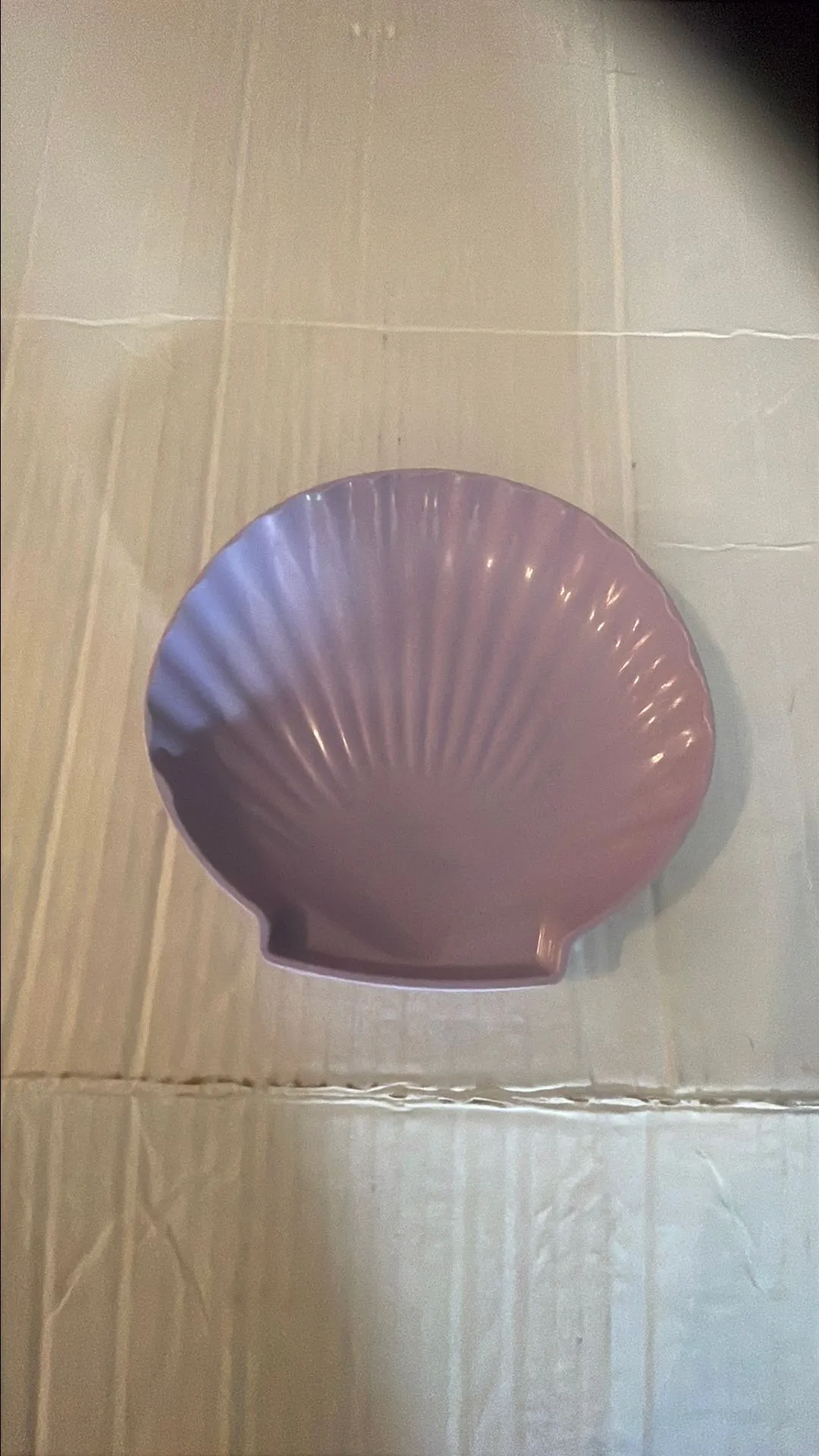 Product image for Purple seashell home decor, coaster, jewelry holder