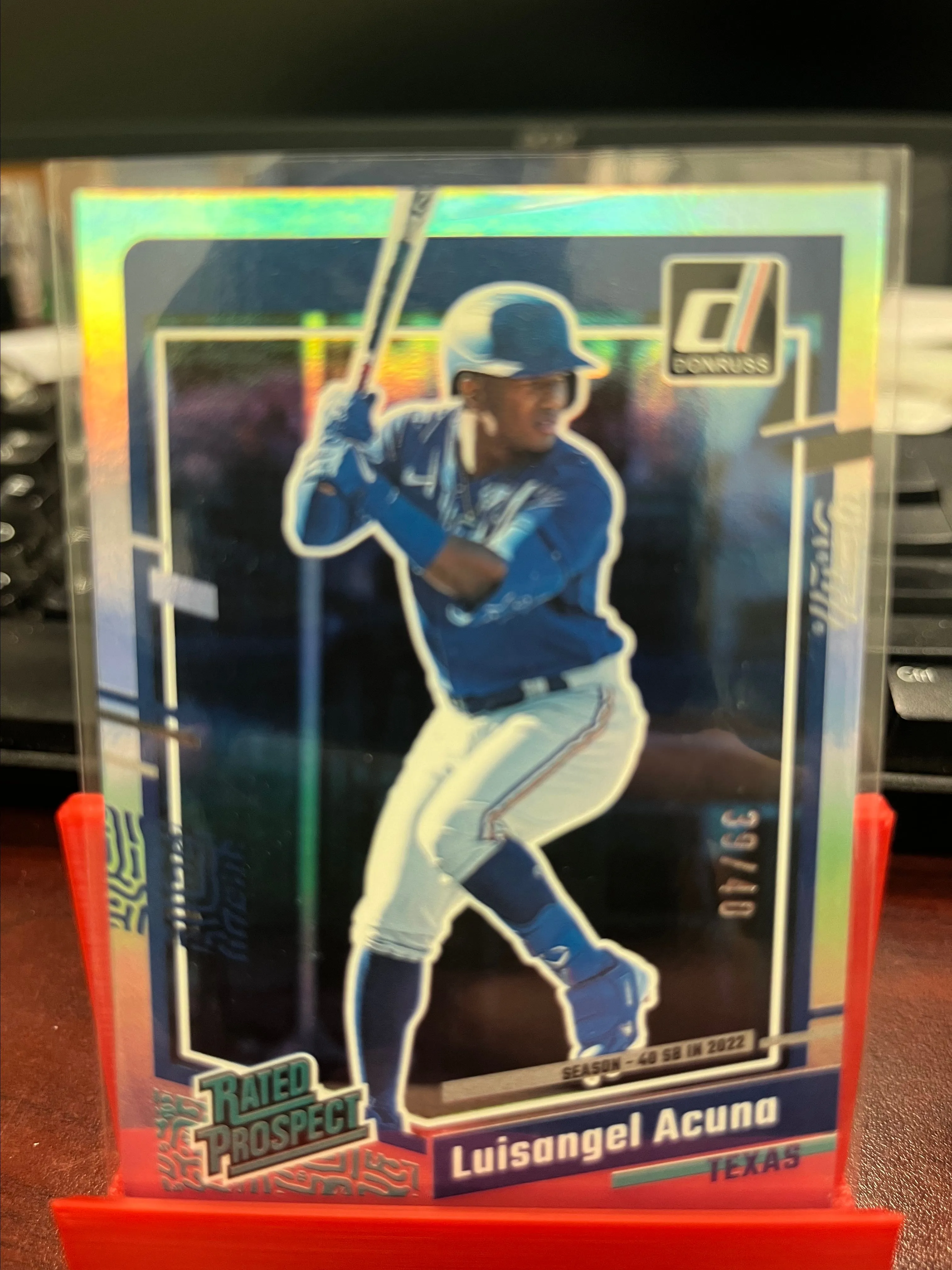 Product image for 2023 Donruss Rated Prospect Luisangel Acuna /40