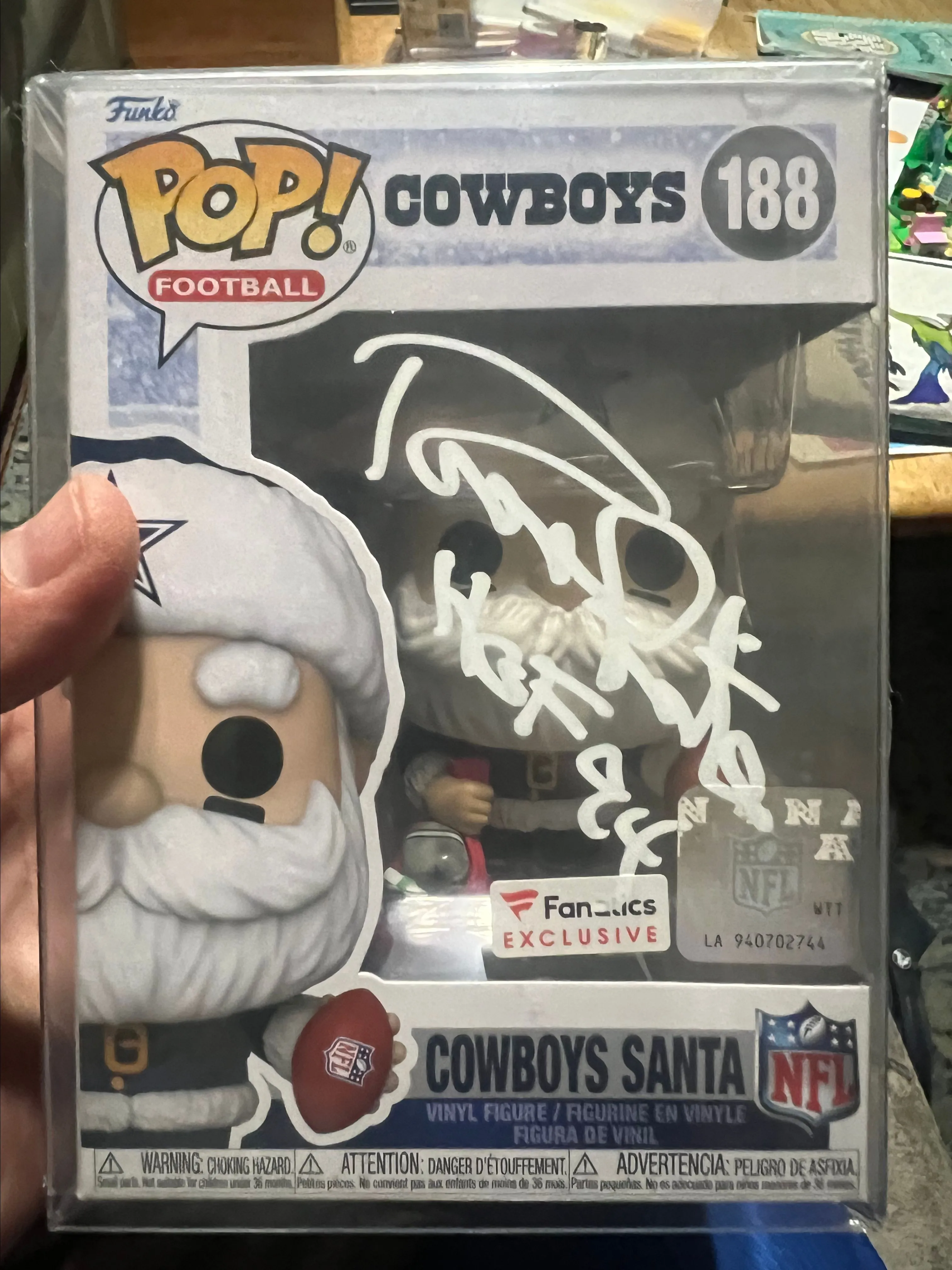 Product image for Randy White signed Santa Funko