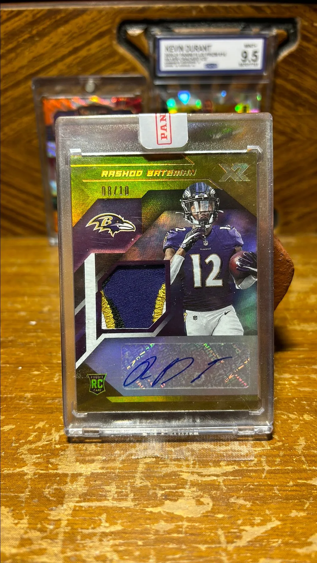 Product image for Rashod Bateman RPA 2021 XR Football "Gold" (RPA) #RSA-RBA 08/10