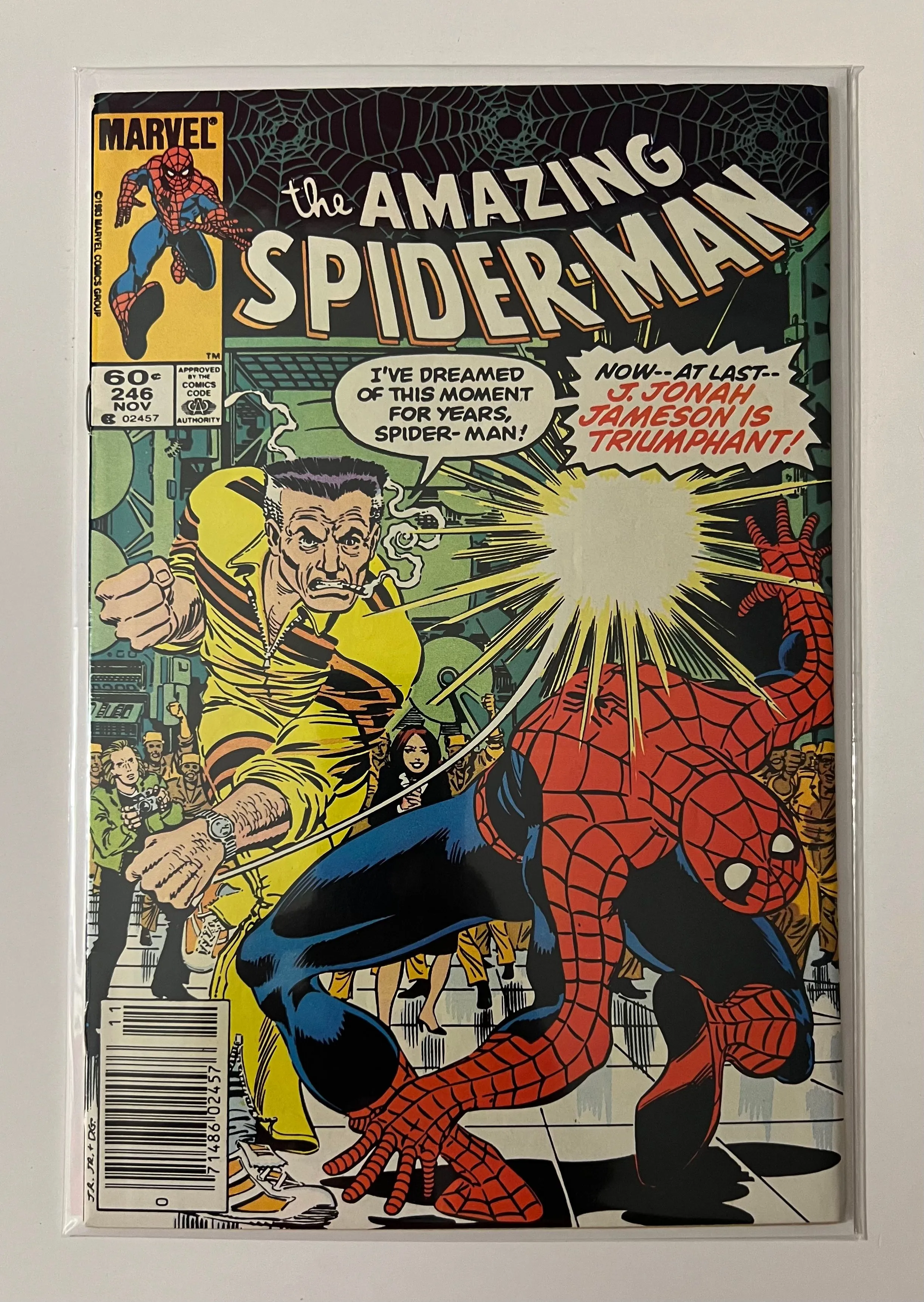 Product image for AMAZING SPIDER-MAN 246 BATTLES JAMESON
