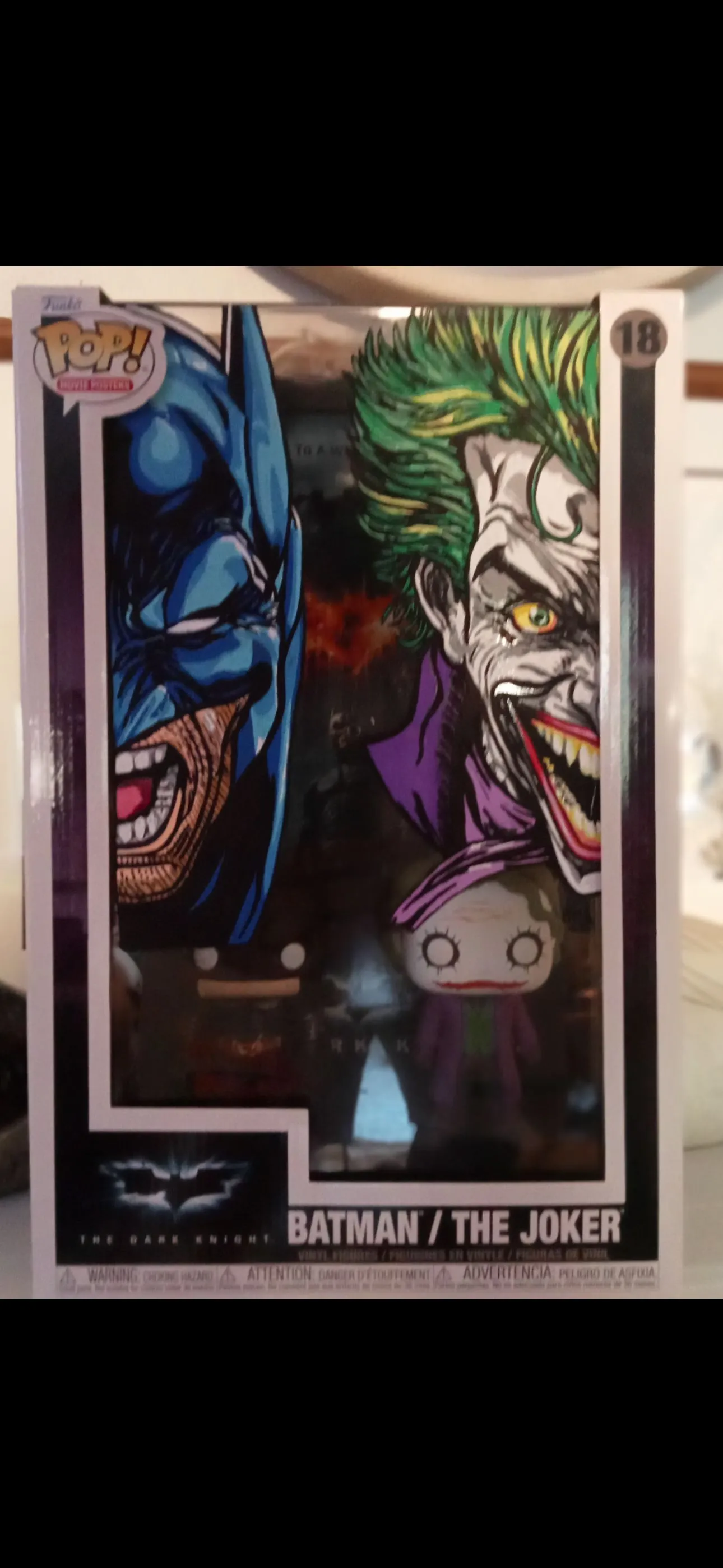 Product image for Batman/Joker large funko pop with Remark
