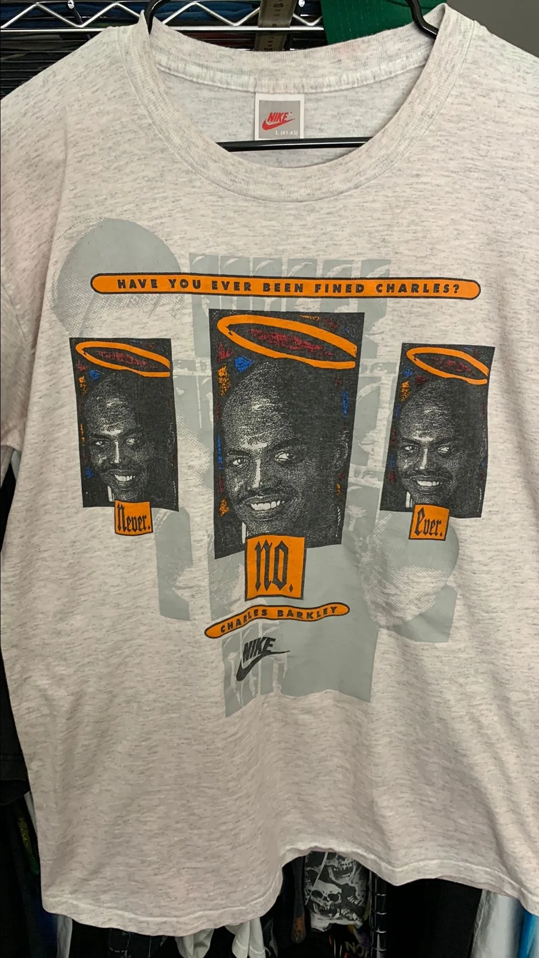 Product image for Nike 90s Charles Barkley Have You Ever Been Fined Large