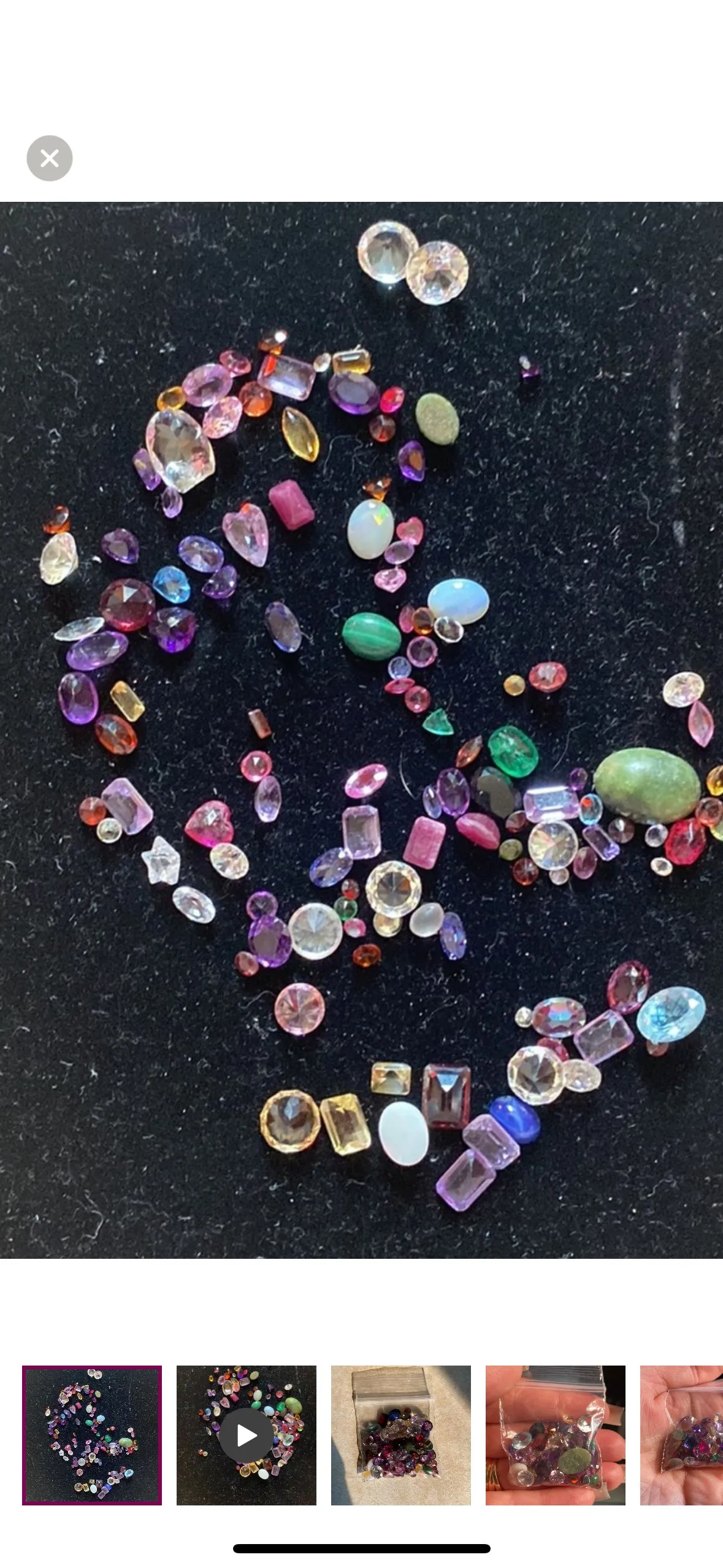 Product image for Variety of gemstones already cut ready to go in a ring necklace or whatever