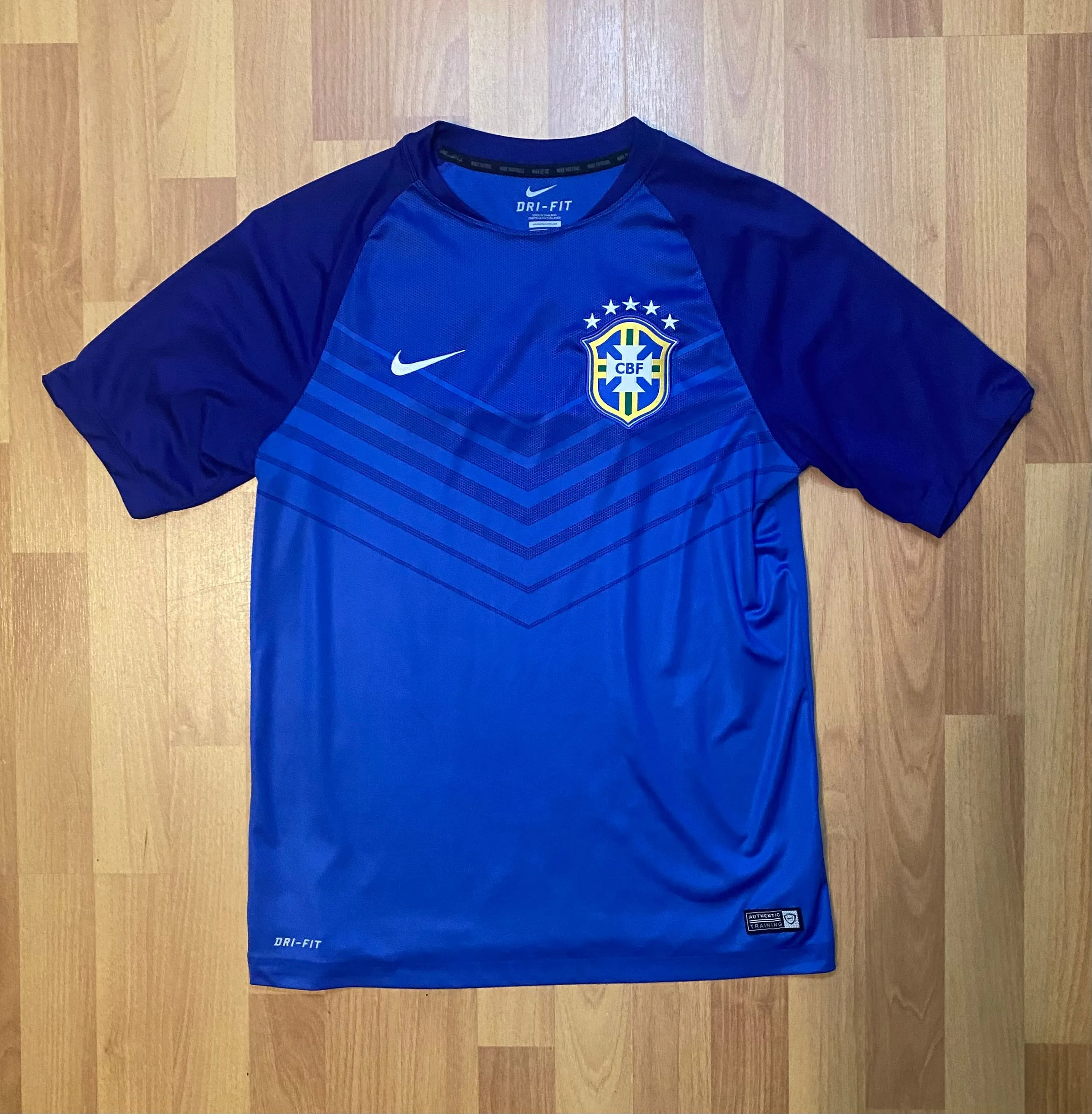 Product image for Nike Brazil Team Training CBF Jersey Football Soccer Jersey Dri-Fit