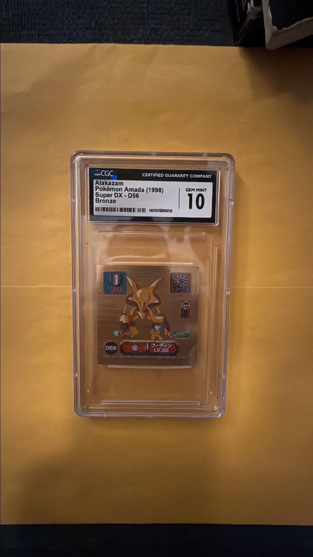 Product image for Alakazam Pokémon Amada Super DX CGC 10