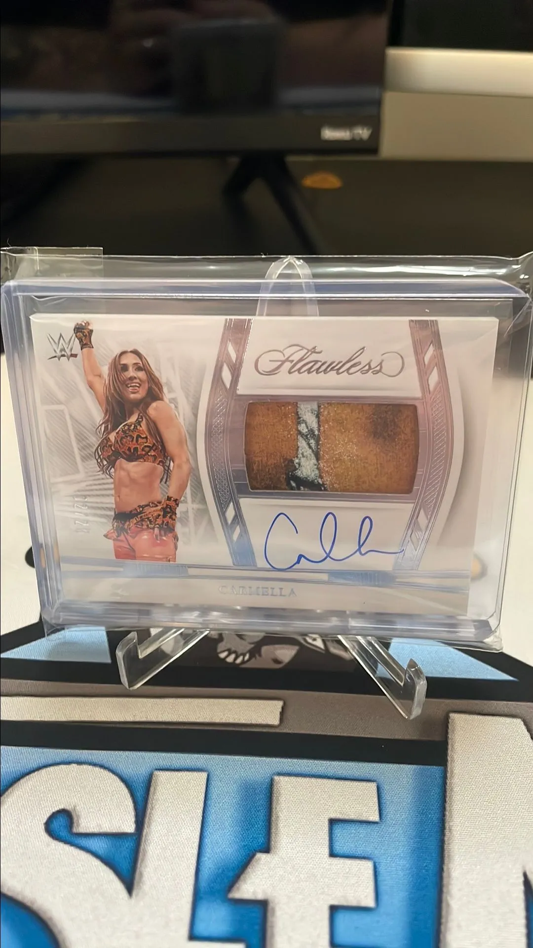 Product image for 2024 Flawless WWE Carmella Patch Auto /25