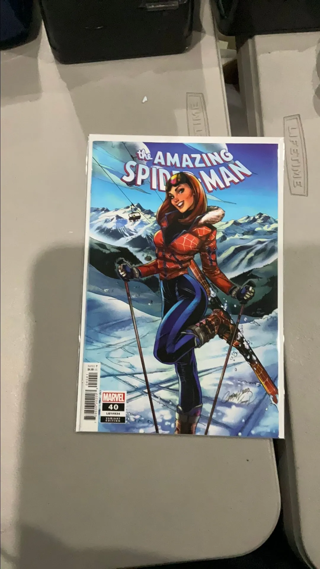 Product image for Amazing Spider-Man #40 J. Scott Campbell Ski Chalet Variant Mary Jane Watson Marvel