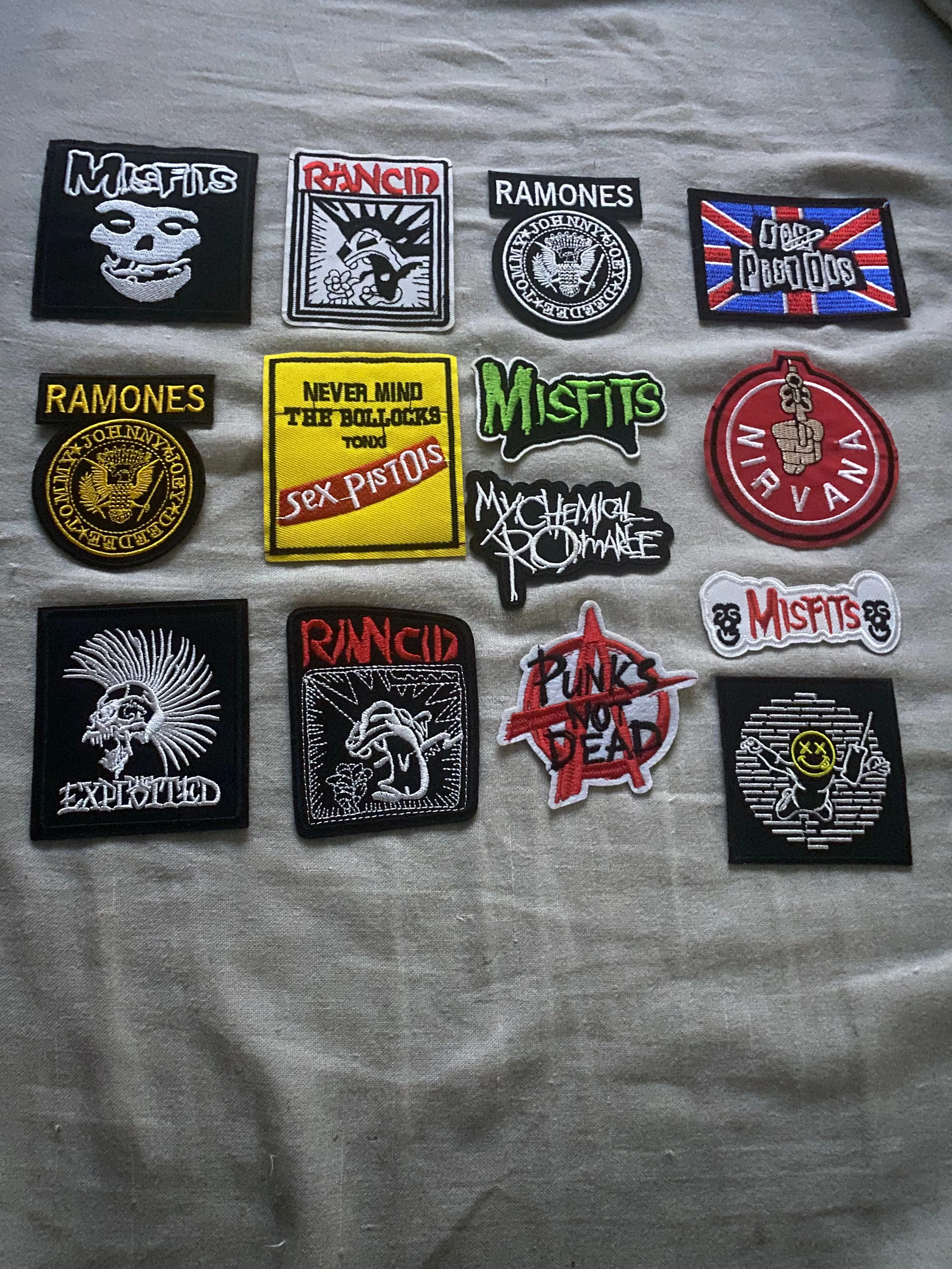 Product image for 14 Punk Music Patches Bundle