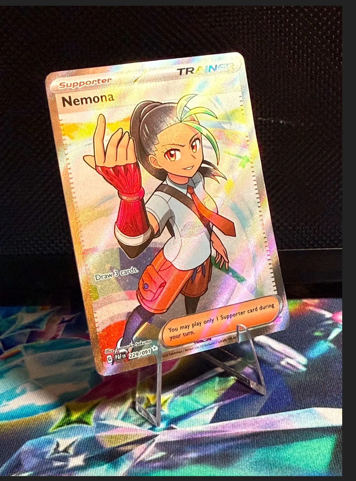 nemona full art pokemon card - 082/091 Nemona TCG Cards & Art