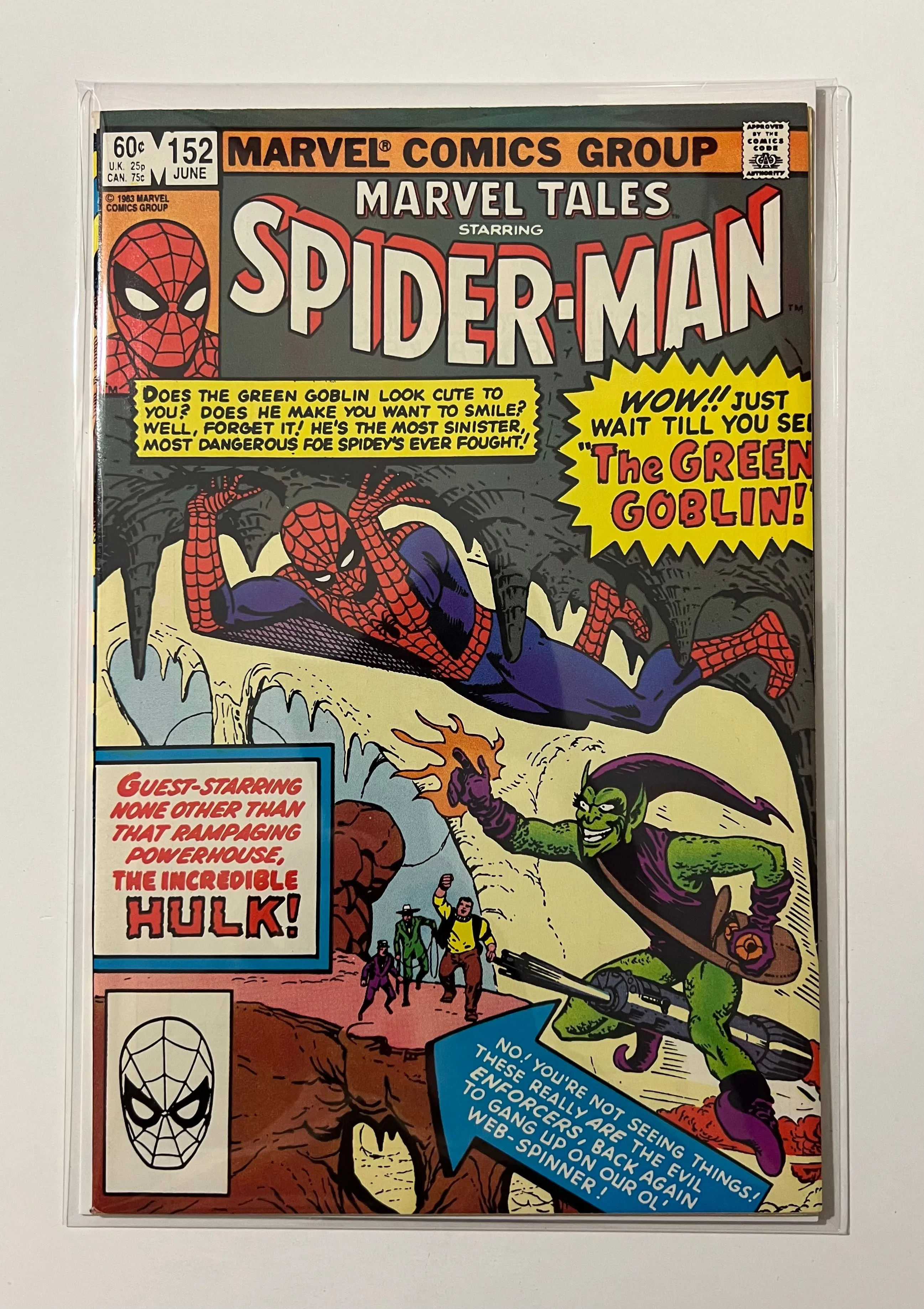 Product image for MARVEL TALES 152 GREEN GOBLIN REPRINT 1983