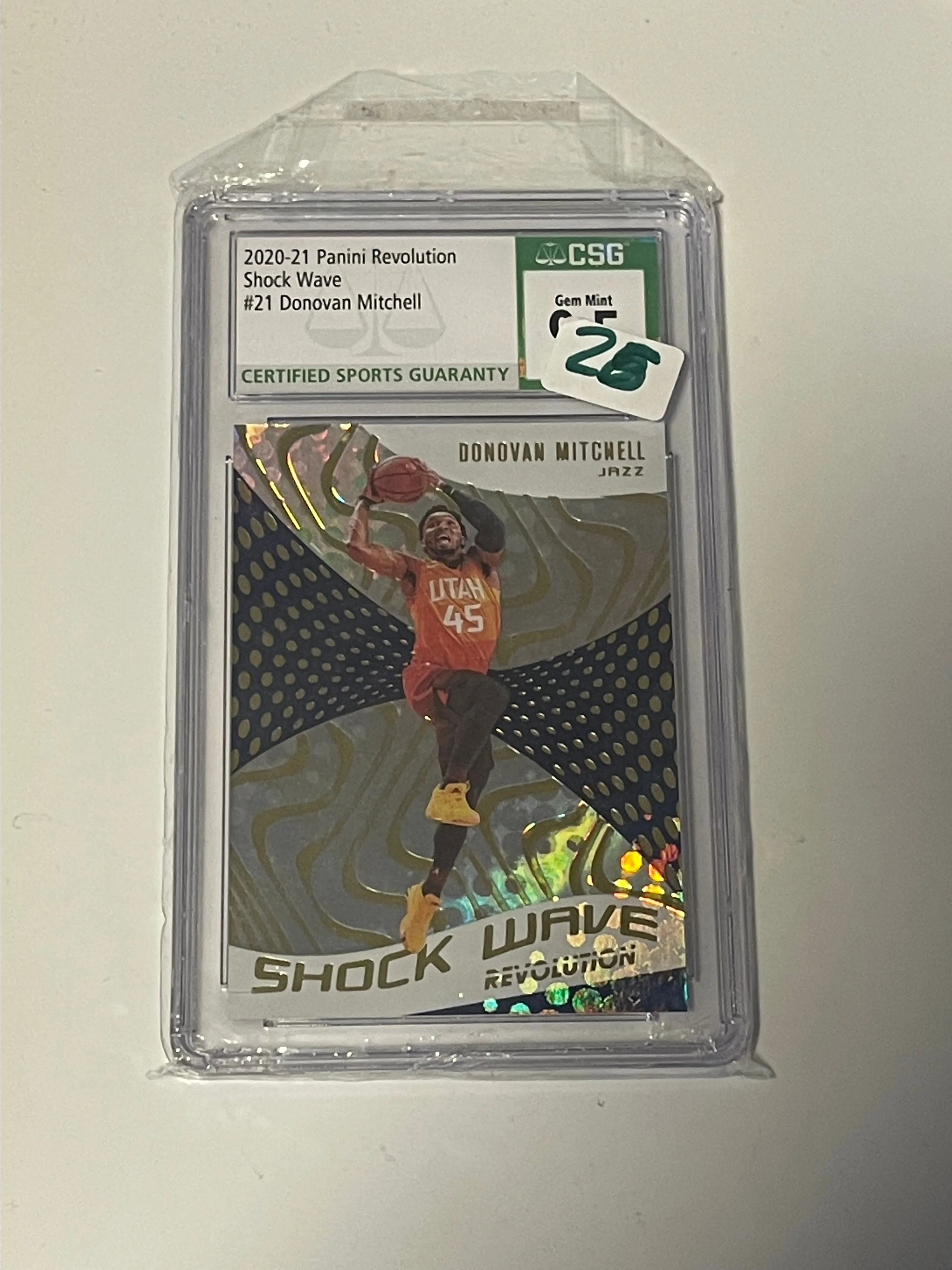 Product image for 2020-2021 Panini Revolution Shock Wave #21 Donovan Mitchell
