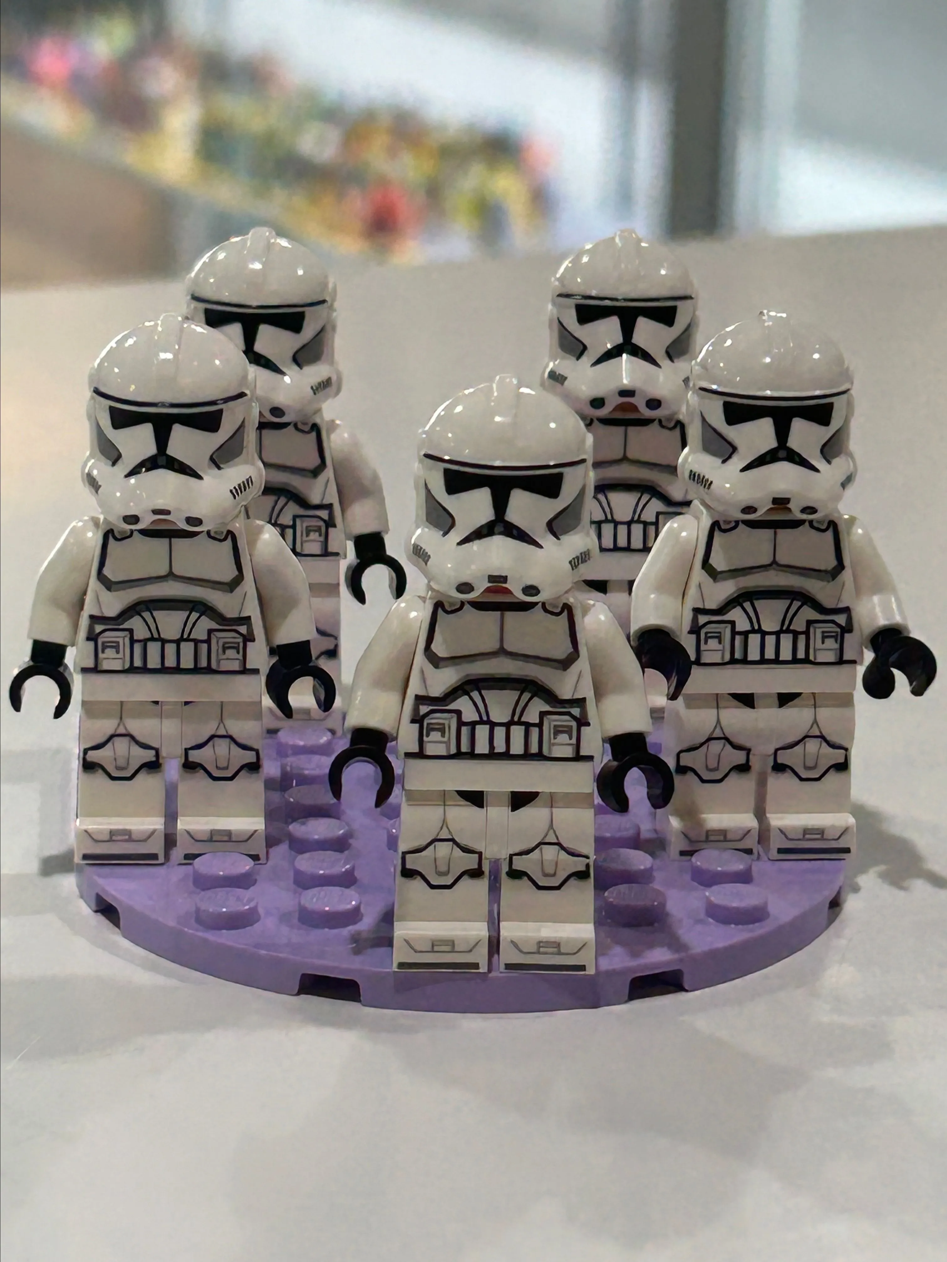 Product image for Lot of 5 Plain Phase 2 Clone Troopers