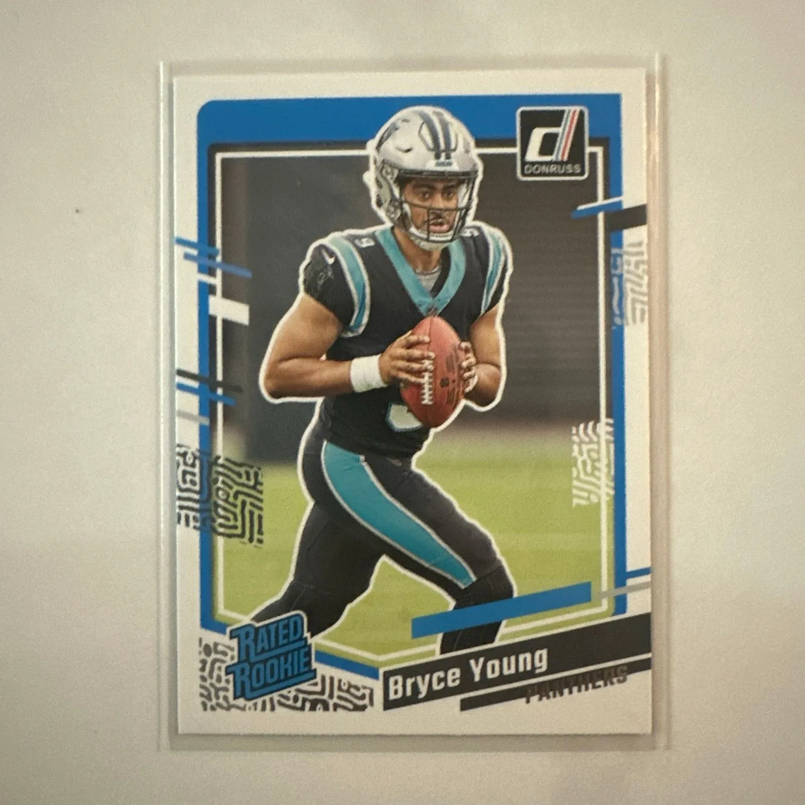 Product image for 2023 Panini Donruss Rated Rookie Bryce Young football Carolina Panthers QB Card