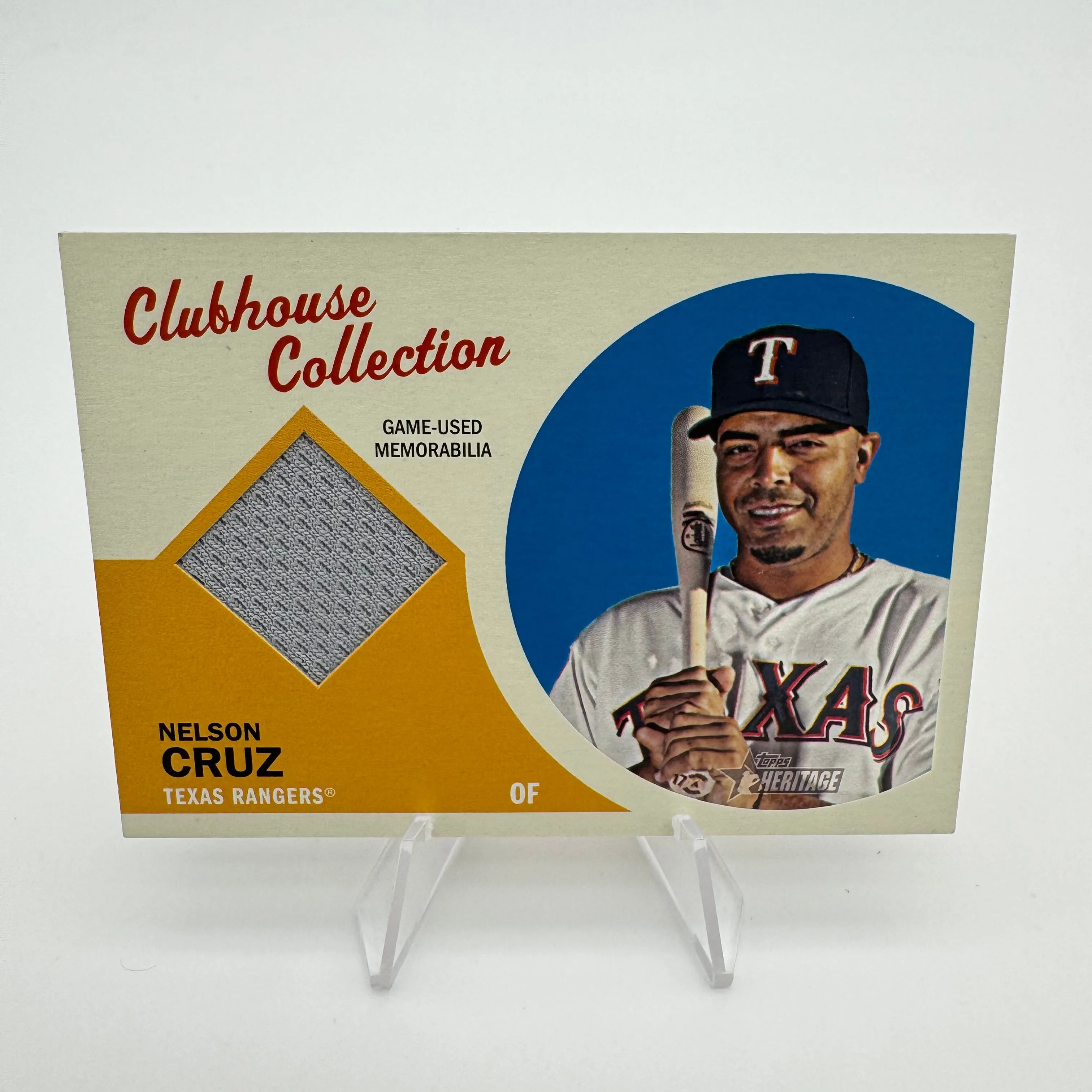 Product image for Nelson Cruz 2012 Topps Heritage Clubhouse Collection Relic