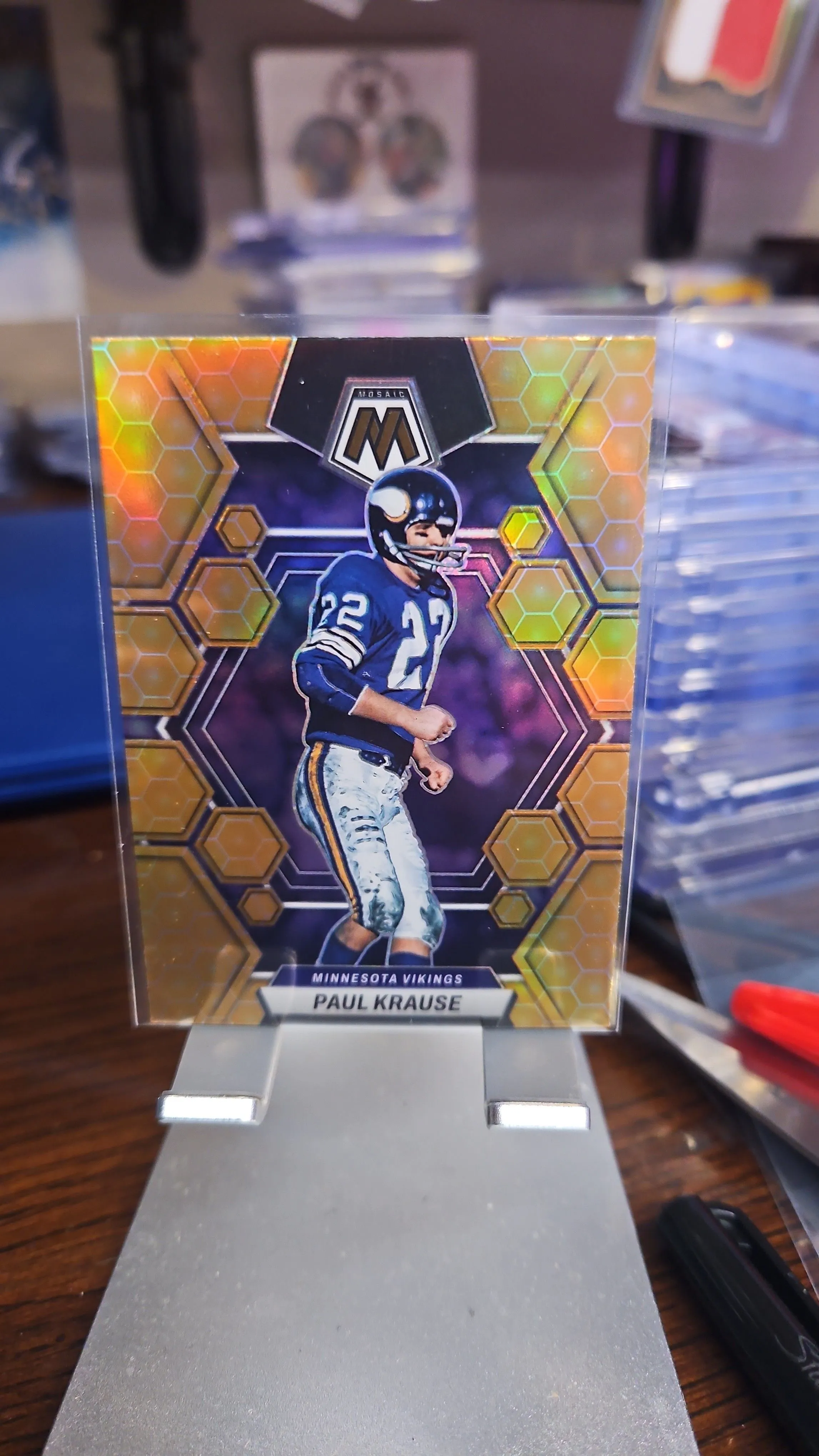 Product image for Paul Krause SP ..2023 MOSAIC HONEYCOMB..Vikings