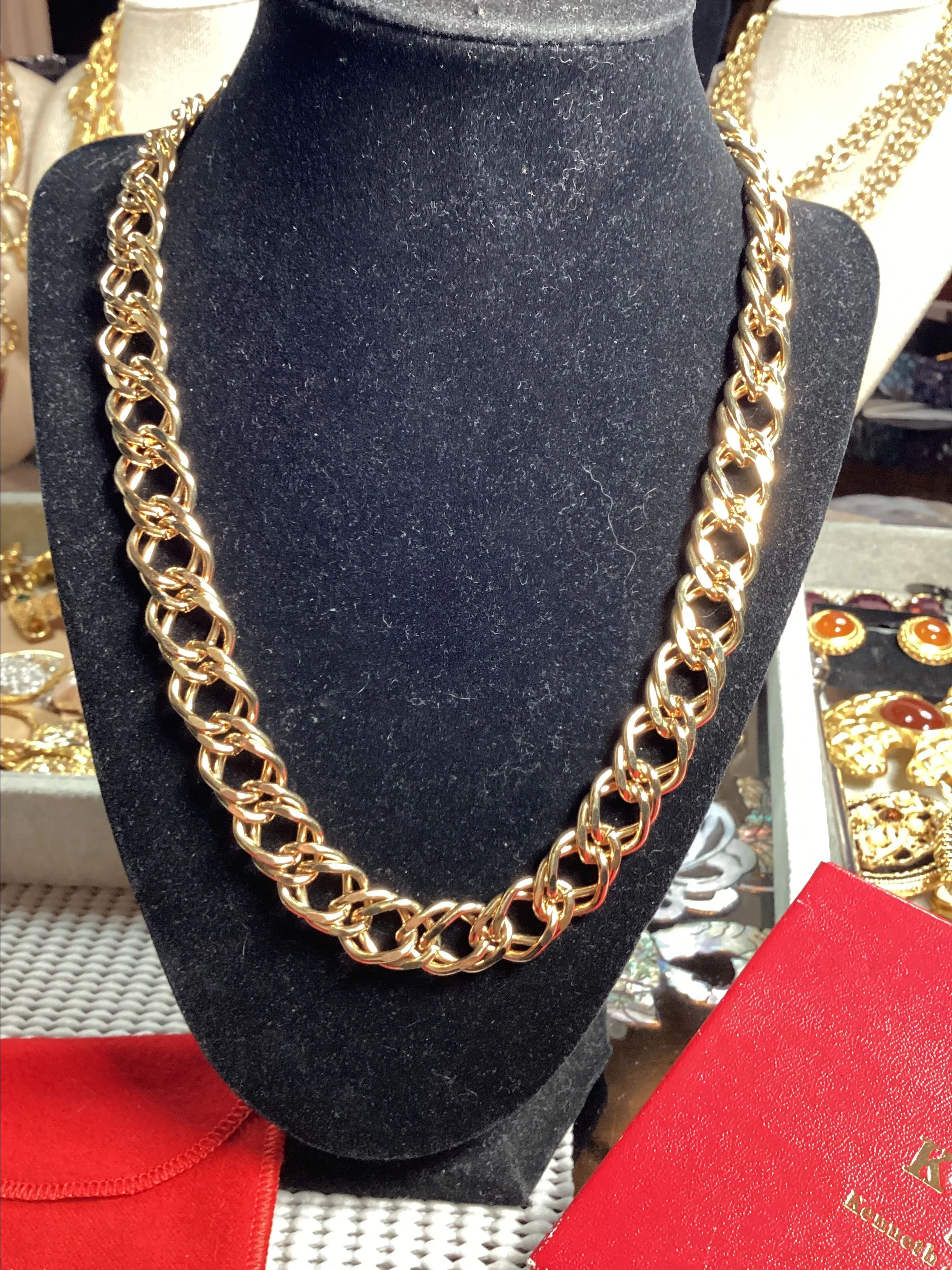 Product image for Vintage Kenneth Jay Lane Thick Gold Chain