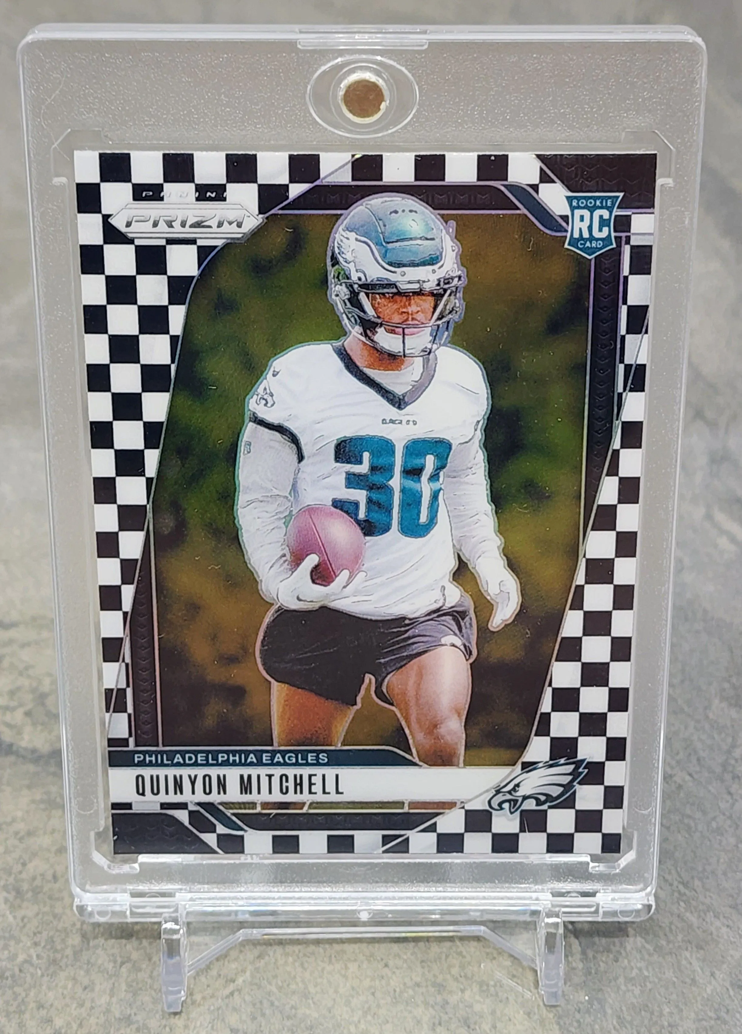 Product image for 2024 Panini Prizm Quinyon Mitchell Checkerboard Rookie RC