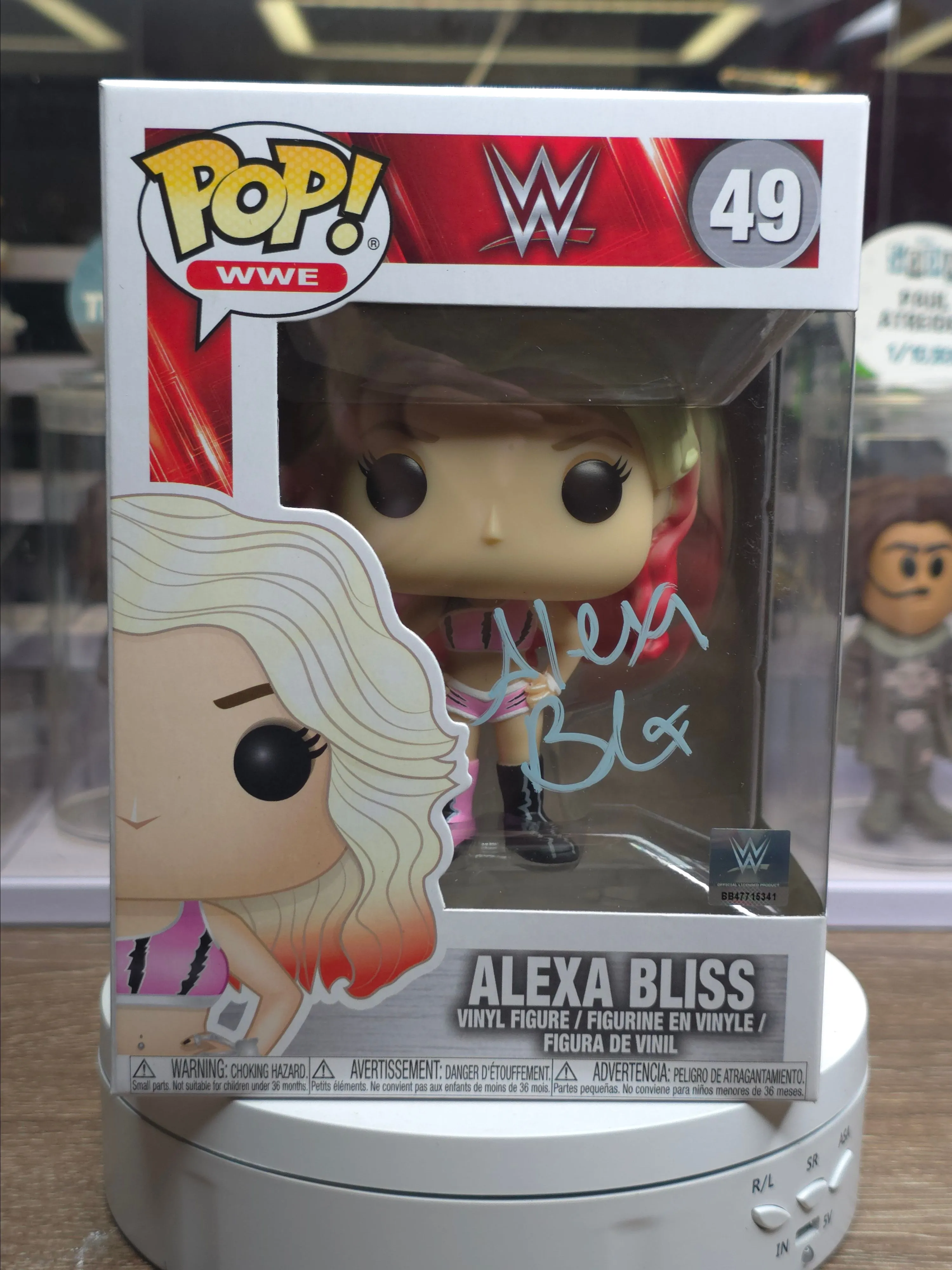 Product image for 49 Alexa Bliss (WWE) Signed by Alexa Bliss Funko Pop
