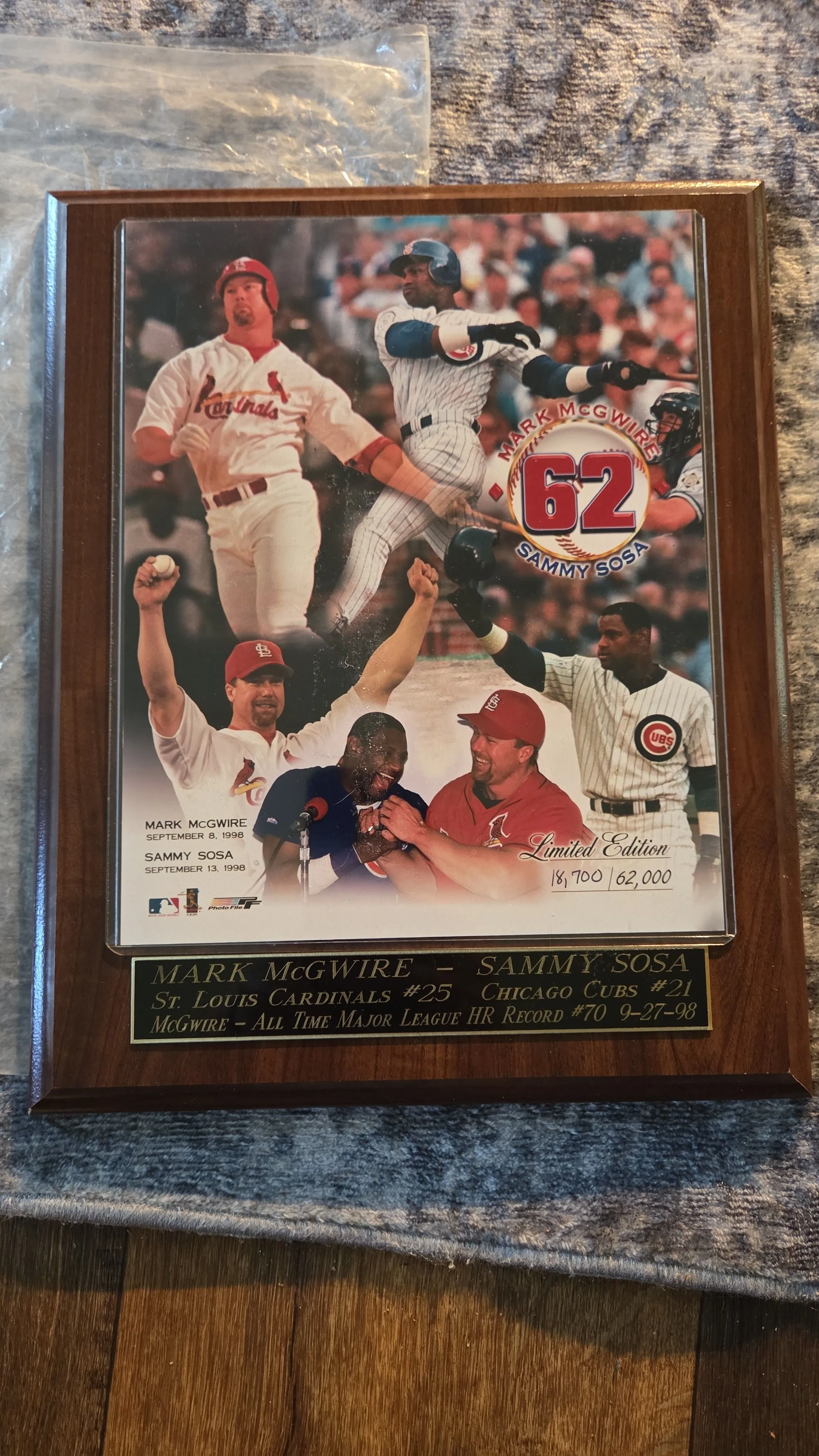 Product image for Mark McGwire & Sammy Sosa "62"