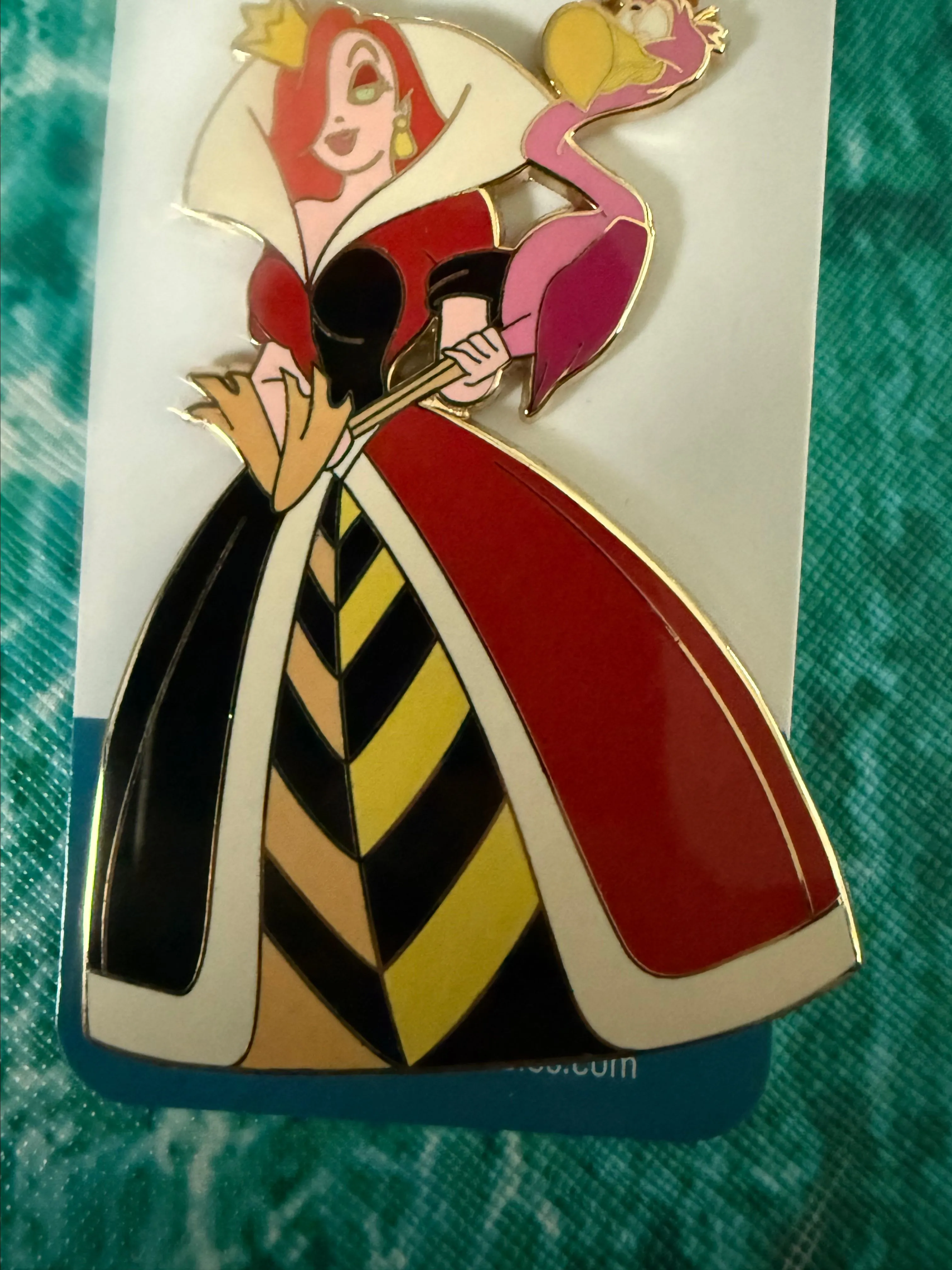 Product image for Disney Pin Trading Alice In Wonderland Jessica Rabbit Queen Of Hearts Costume LE