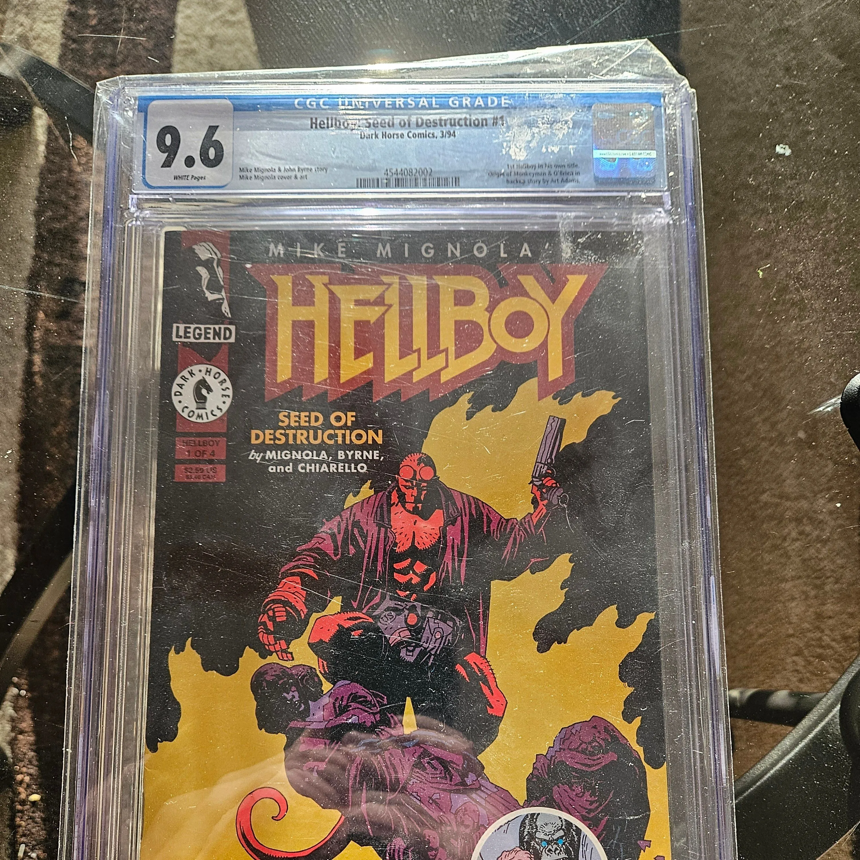Product image for Hellboy Seed of Destruction #1 CGC graded 9.6