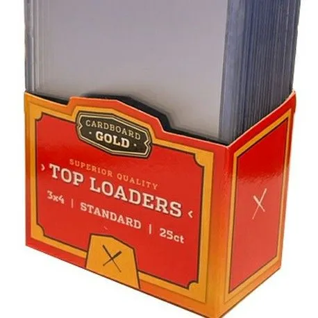 Product image for NEW 25ct top loaders by cardboard gold