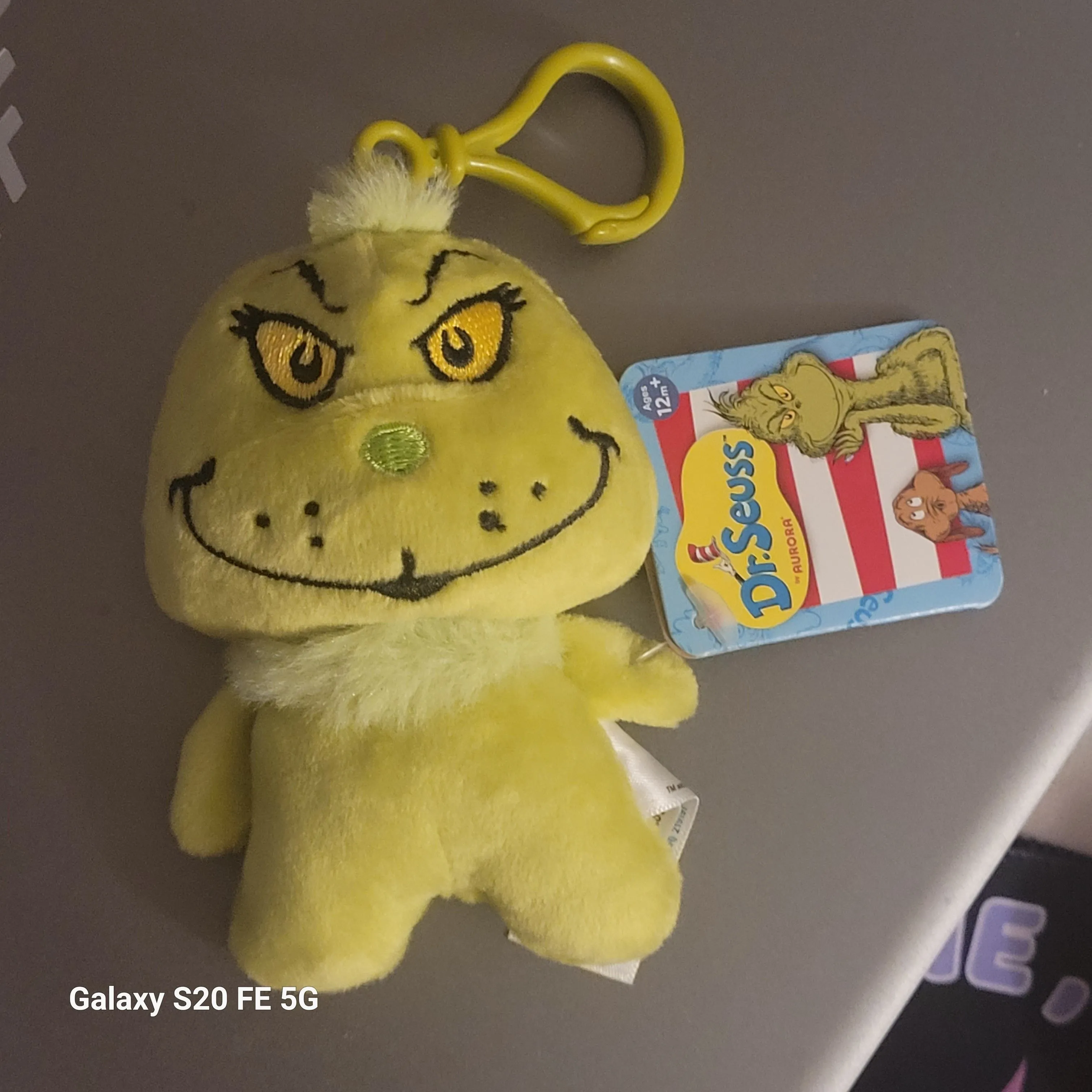 Product image for 4" Grinch Plush Keychain 